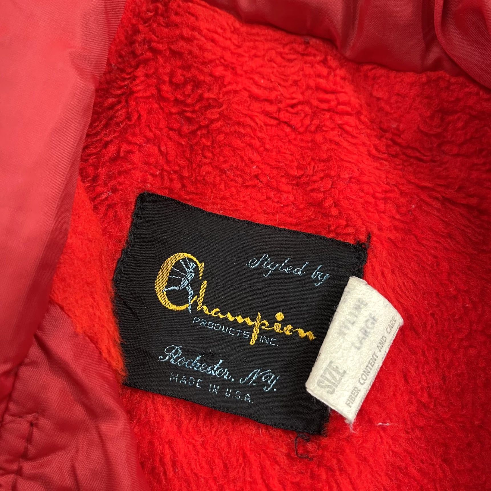Champion VINTAGE Champion Jacket Mens Large Running Man Indy Super Pull Fur Racing 60s Size US L / EU 52-54 / 3 - 4 Thumbnail