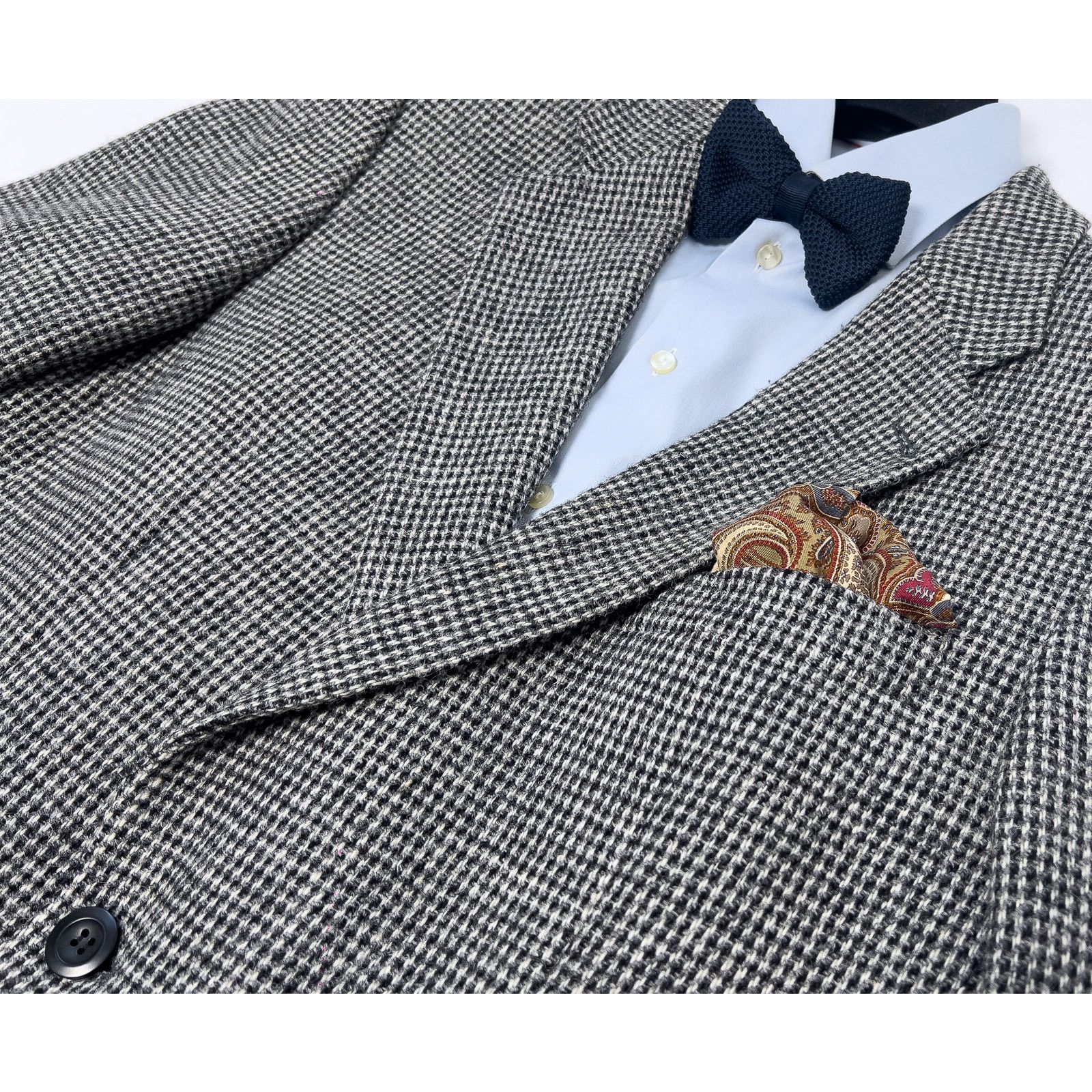 Harris Tweed Harris Tweed Gray Wool Blazer 44S EU 54S Size 44S - 7 Thumbnail