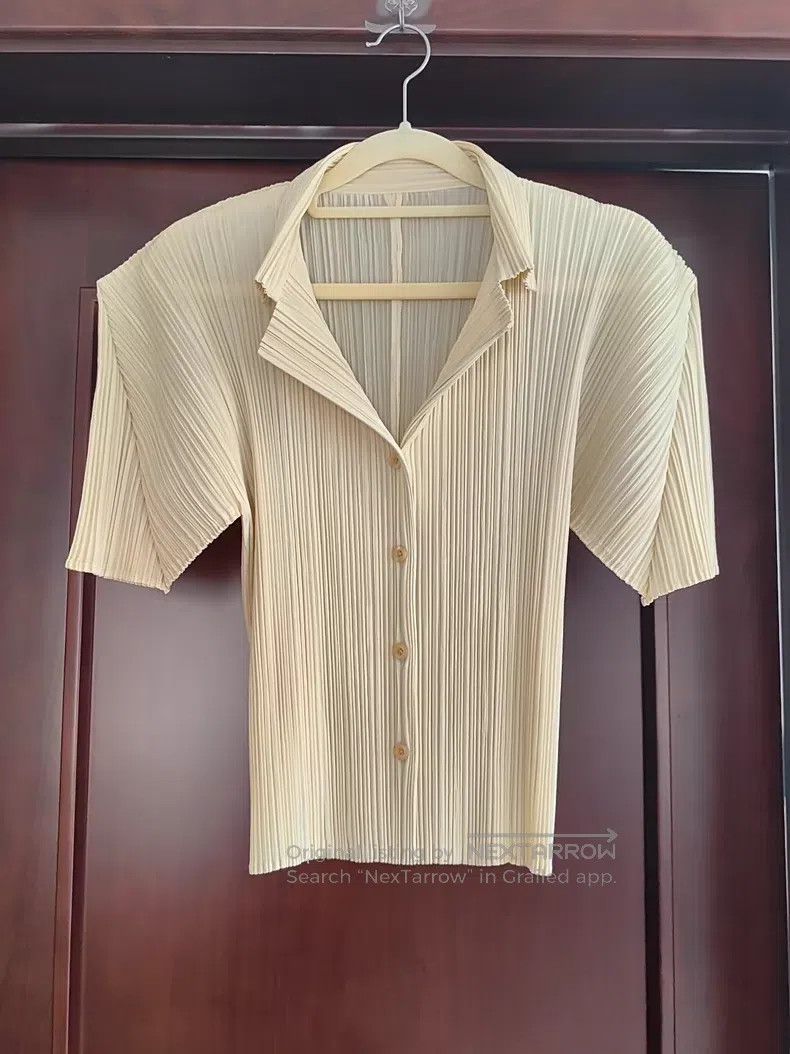 Issey Miyake Issey Miyake Right Angle Shoulder Small Lapel Short Sleeve Size XL / US 12-14 / IT 48-50 - 1 Thumbnail