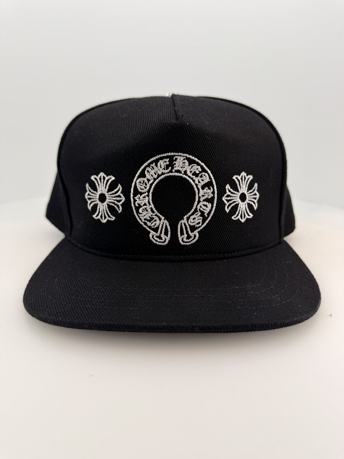 Chrome Hearts Chrome Hearts Horseshoe Denim Baseball Hat Black Size ONE SIZE - 1 Thumbnail