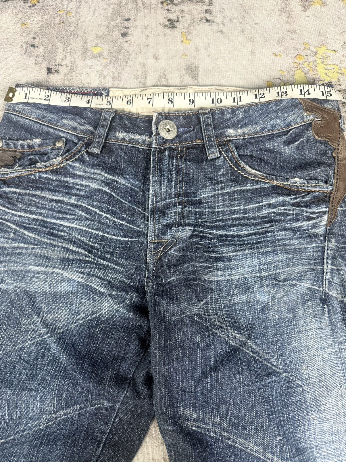 Marithe + Francois Girbaud 2000s Vintage Rare Marithe Francois Girbaud Mudwash Jeans Size US 30 / EU 46 - 7 Thumbnail