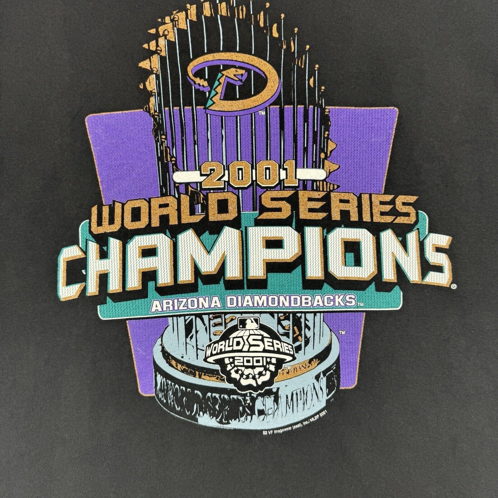 MLB Vintage 2001 Arizona Diamondbacks World Series MLB Baseball Size US L / EU 52-54 / 3 - 2 Thumbnail