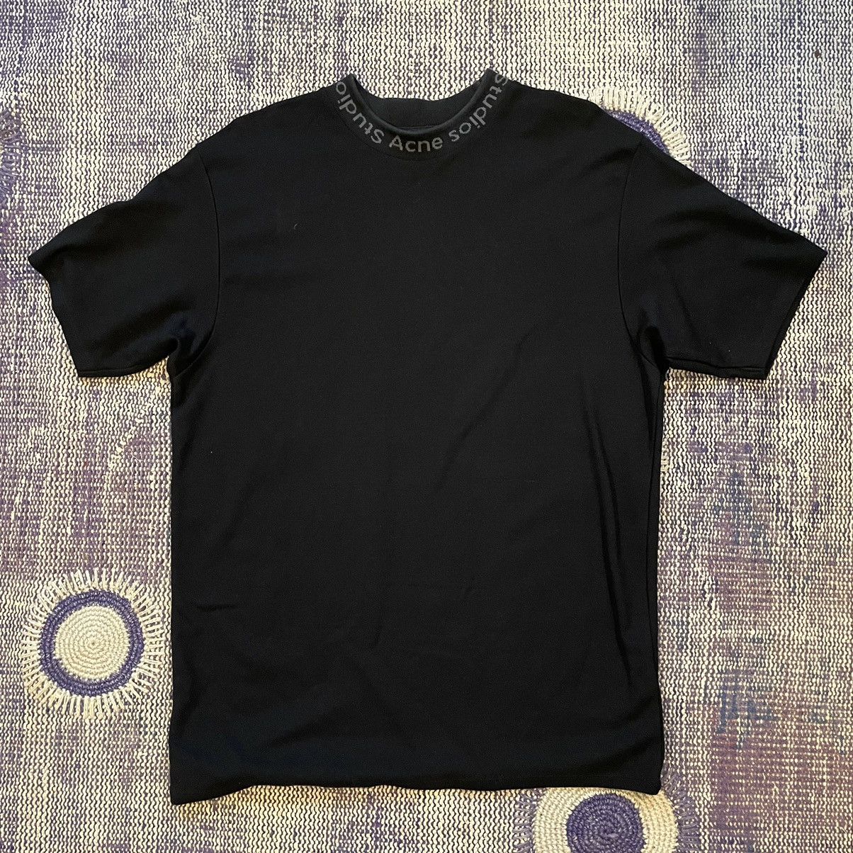 Acne Studios Black Acne High Neck T-Shirt Size US M / EU 48-50 / 2 - 1 Thumbnail