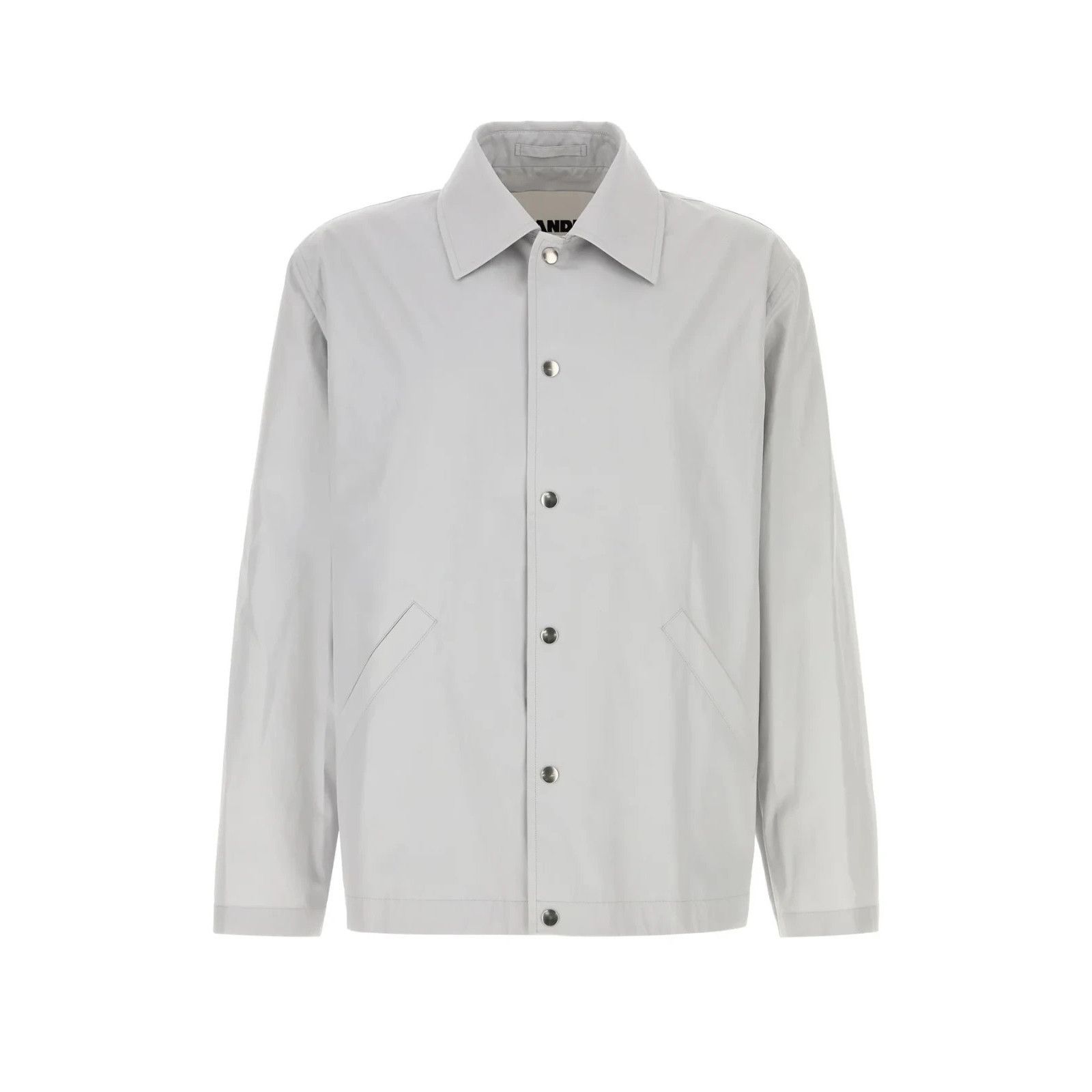 Jil Sander JIL SANDER Light Gray Cotton Windbreaker Jacket New & Authen Size US L / EU 52-54 / 3 - 1 Thumbnail