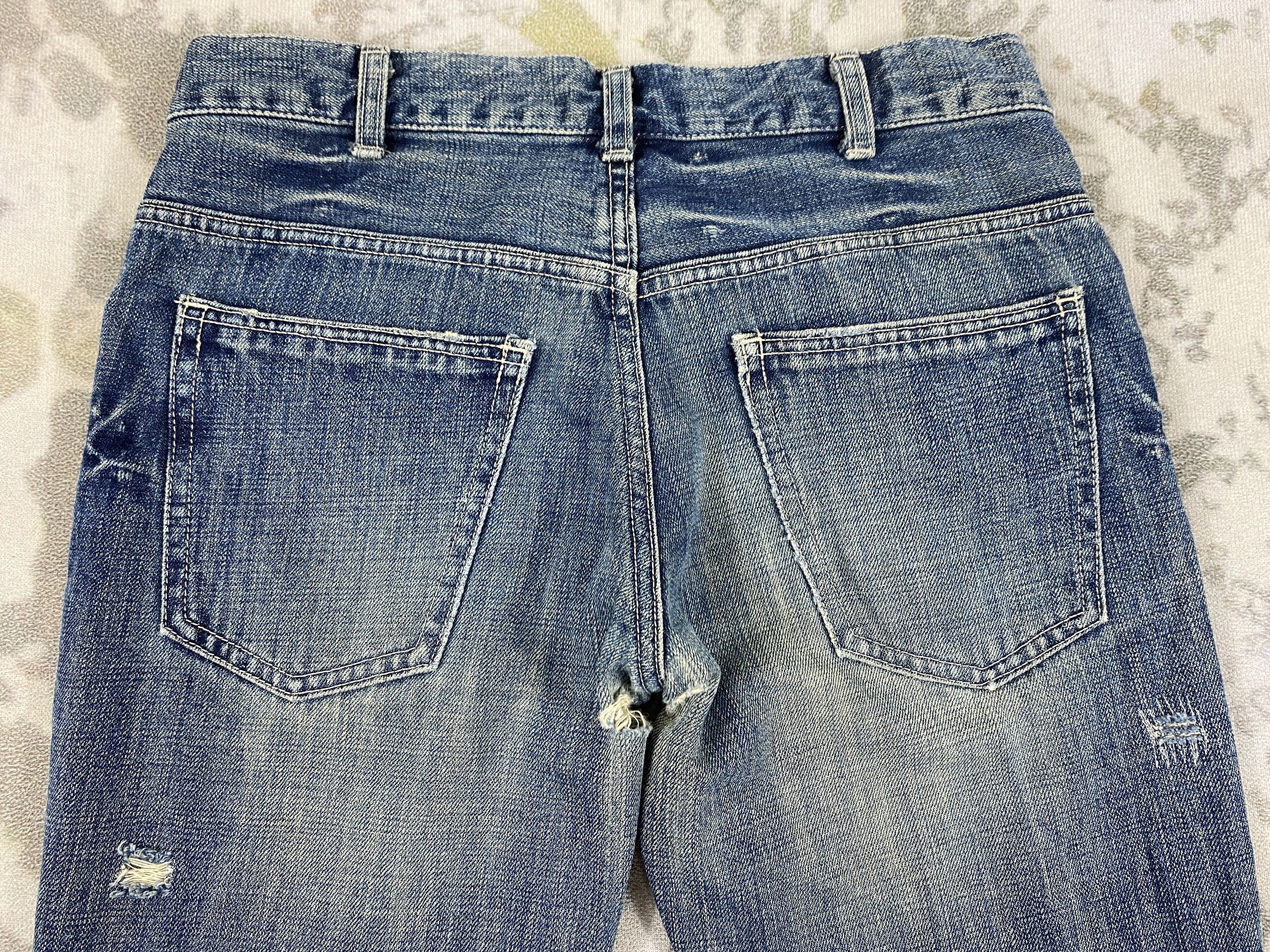 Hysteric Glamour Distressed Vintage Ageless Flare Jeans 30x29 Denim- JN3712 Size US 30 / EU 46 - 4 Thumbnail