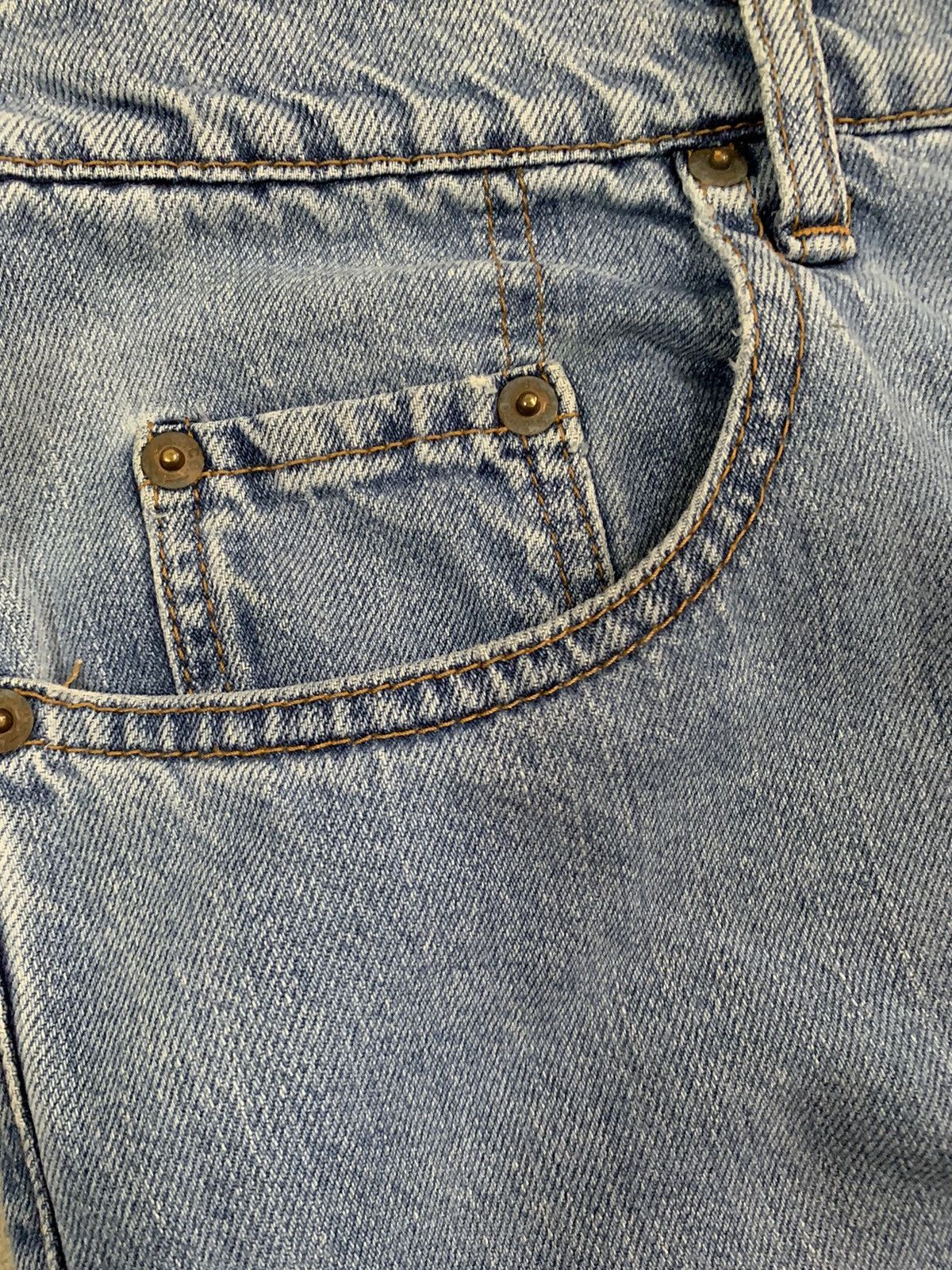 Levi's Vintage 90s Levis 529 White Tab Blue Washed Baggy Jeans Size US 32 / EU 48 - 6 Thumbnail