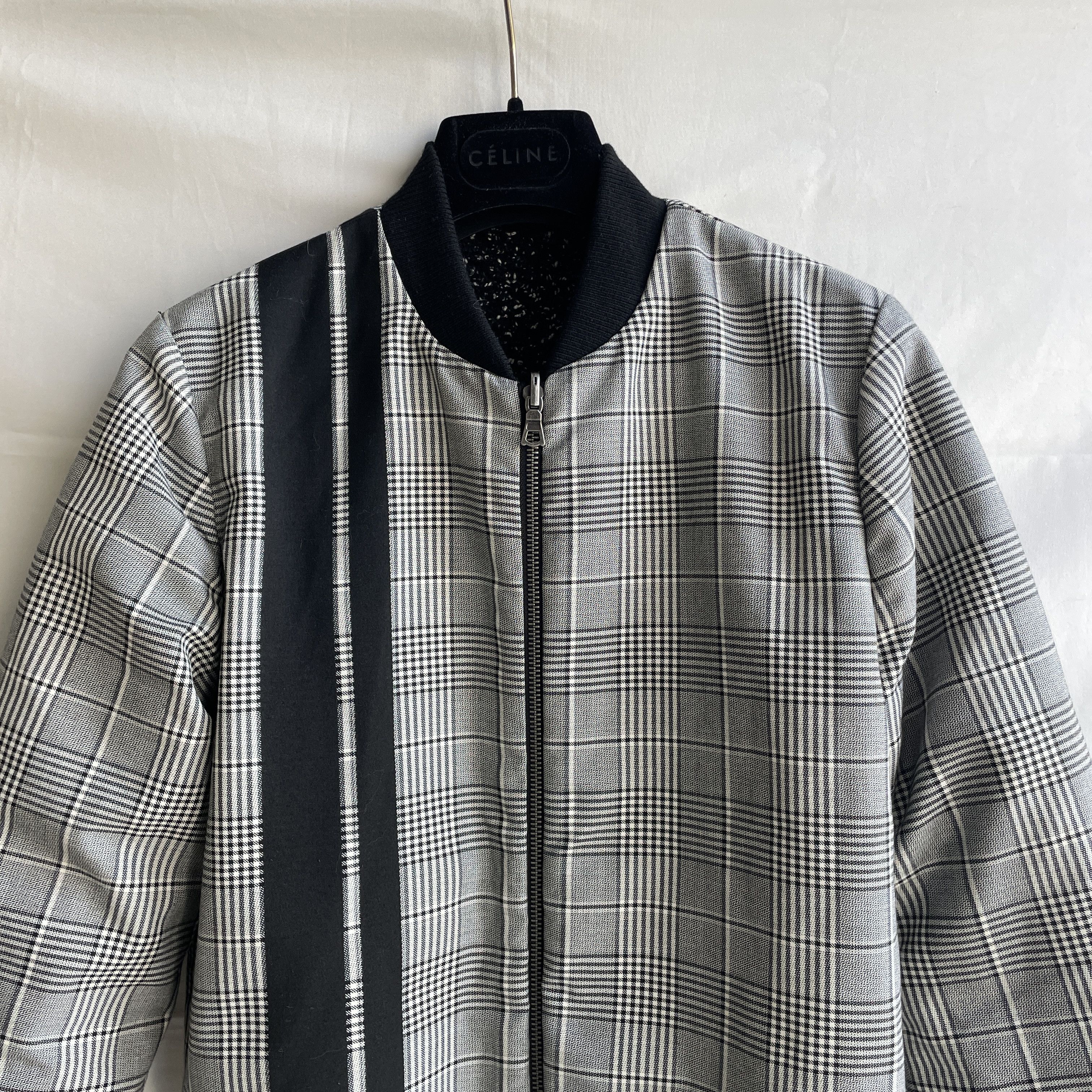 Alice + Olivia Alice + Olivia Lonnie Reversible Boucle Plaid Bomber Jacket Size M / US 6-8 / IT 42-44 - 5 Thumbnail