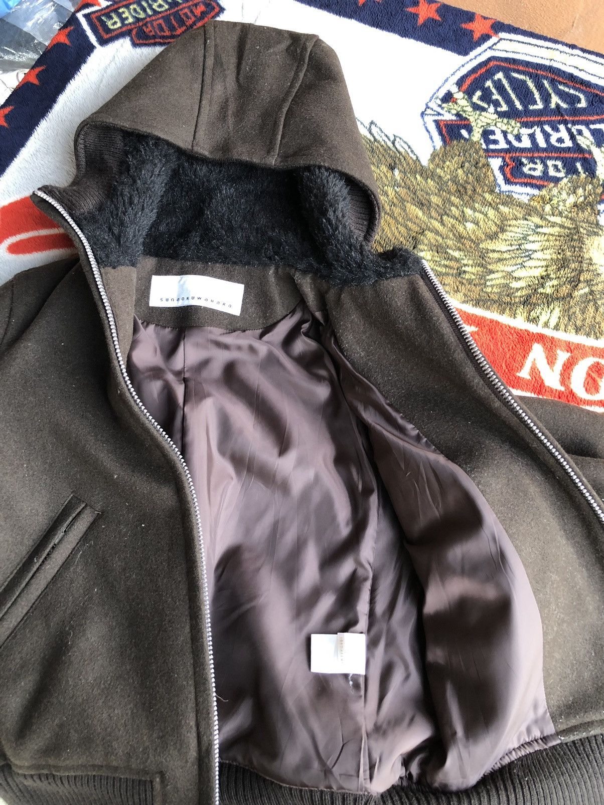 Issey Miyake Vintage Sunao Kuwahara Wool Hoodie Fur Jacket Rare #No1 Size US M / EU 48-50 / 2 - 14 Thumbnail