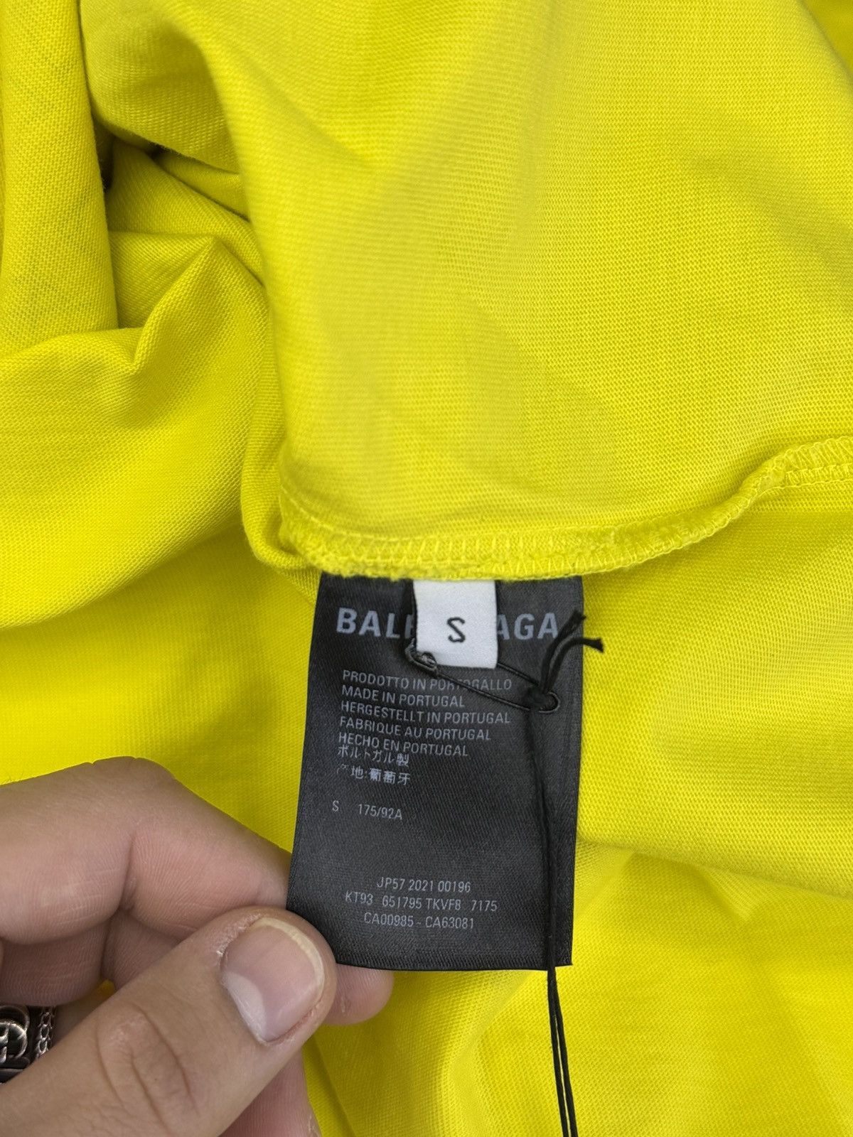 Balenciaga Balenciaga Logo Print S/S Wave Shirt Size US S / EU 44-46 / 1 - 7 Thumbnail