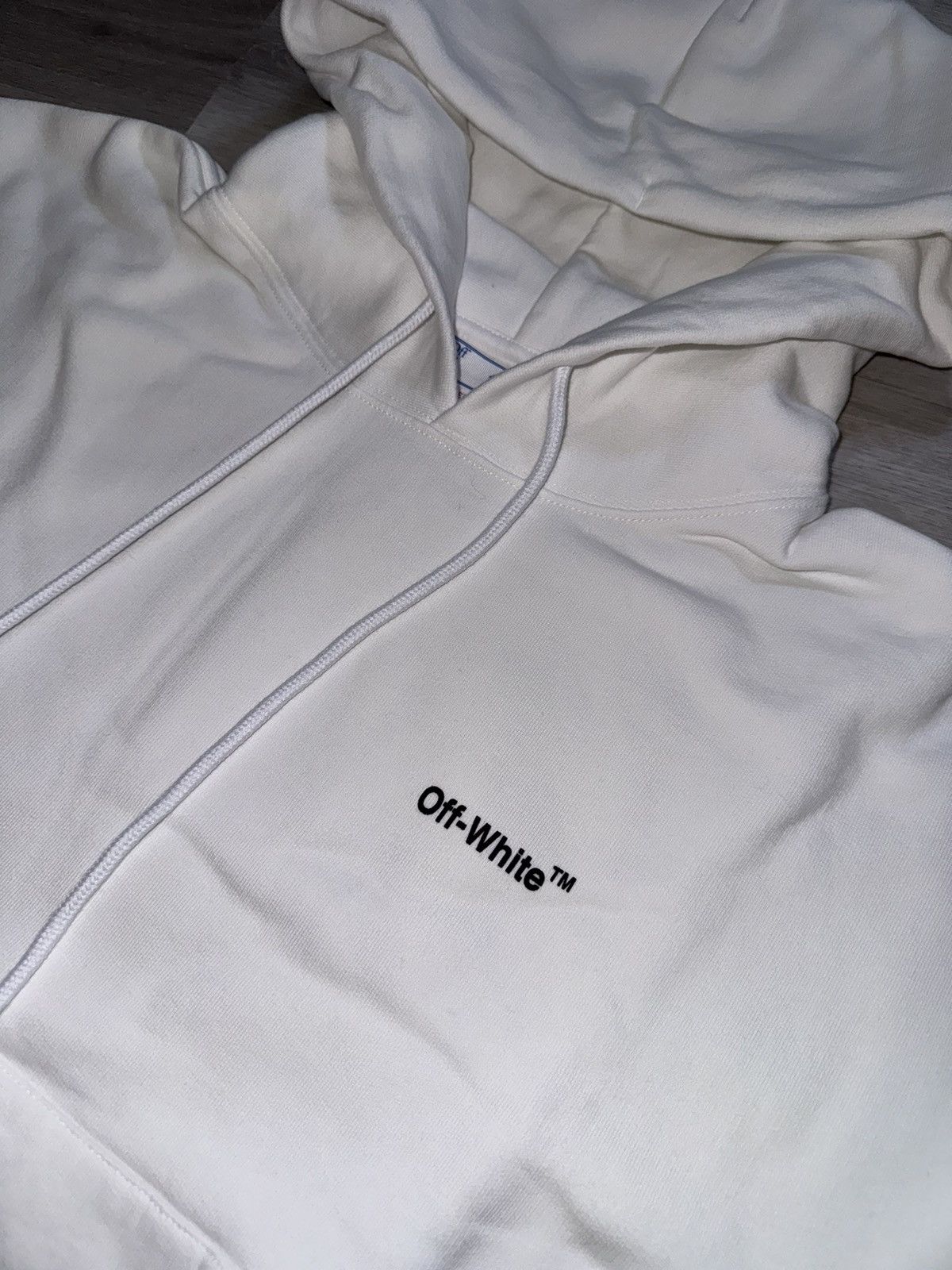 Off-White Off White Helvetica Over Hoodie Size US M / EU 48-50 / 2 - 2 Thumbnail