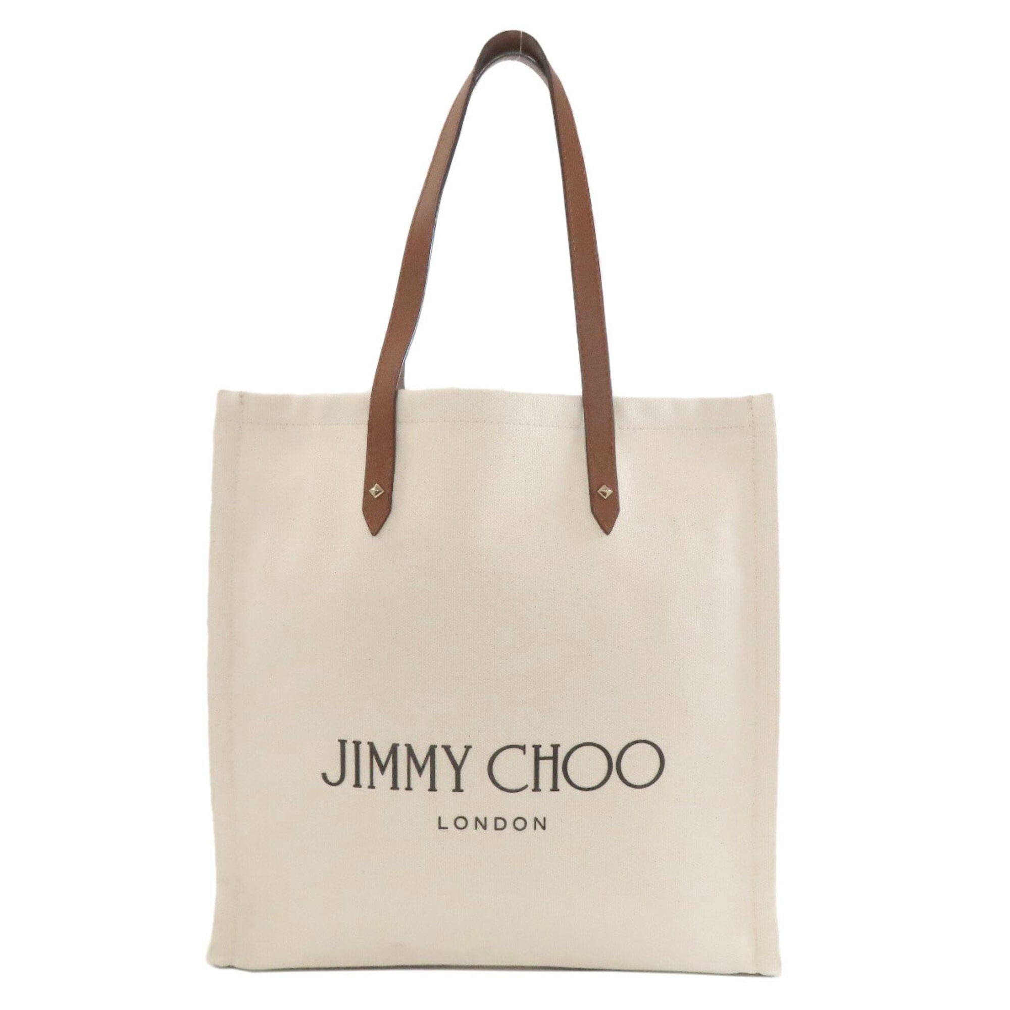 Jimmy Choo Jimmy Choo Logo Tote Bag, Canvas, Women's Size ONE SIZE - 1 Thumbnail