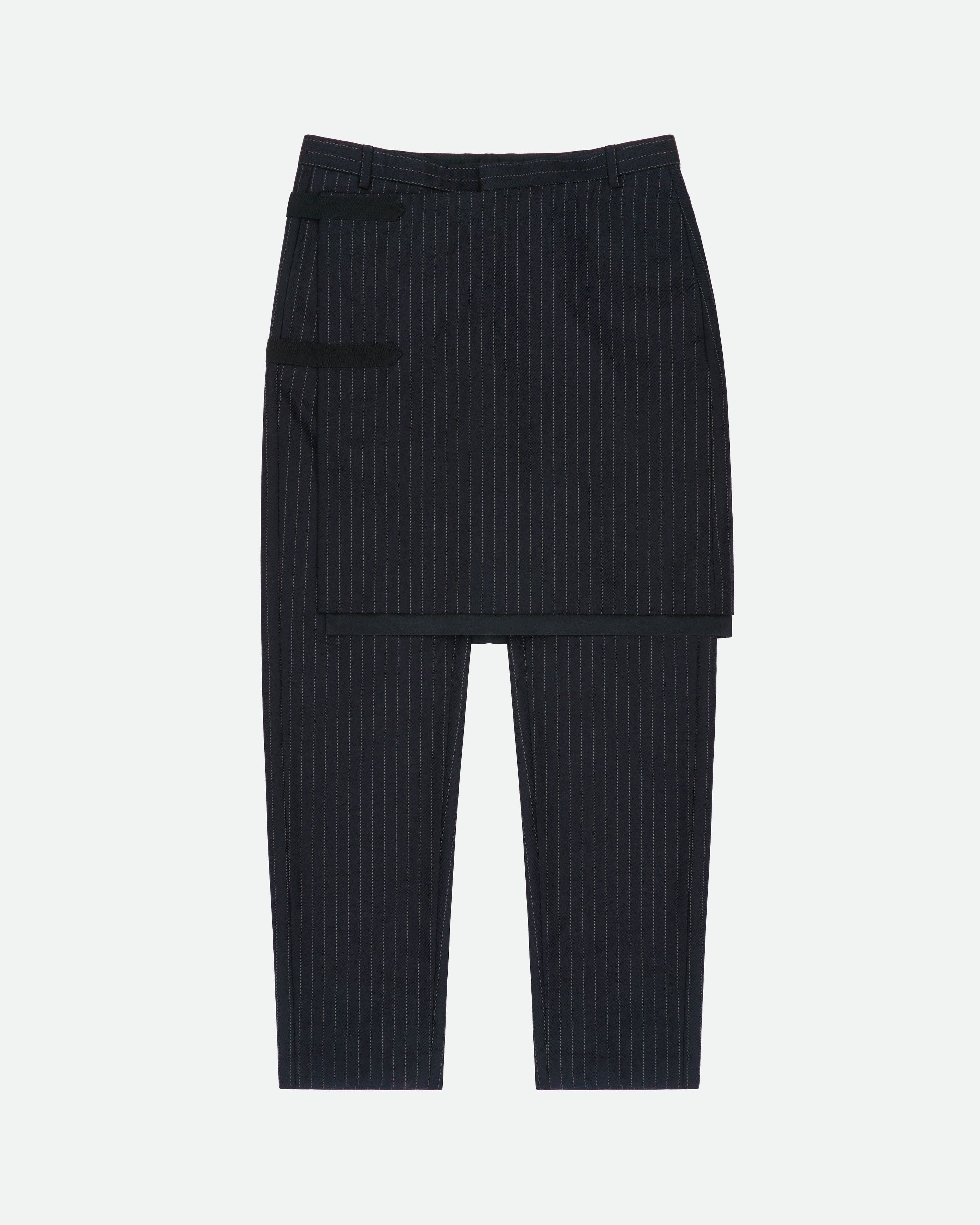 Dries Van Noten AW15 Pinstripe Bondage Skirt Pants Size US 38 / EU 54 - 1 Thumbnail
