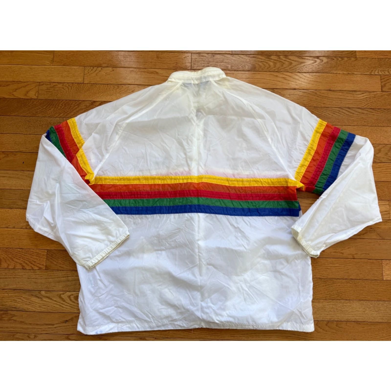 Vintage VTG US Air Force Academy Jacket Mens XL Rainbow Windbreaker 70s 80s Sherry Paul Sullivan Classics Size US XL / EU 56 / 4 - 2 Thumbnail