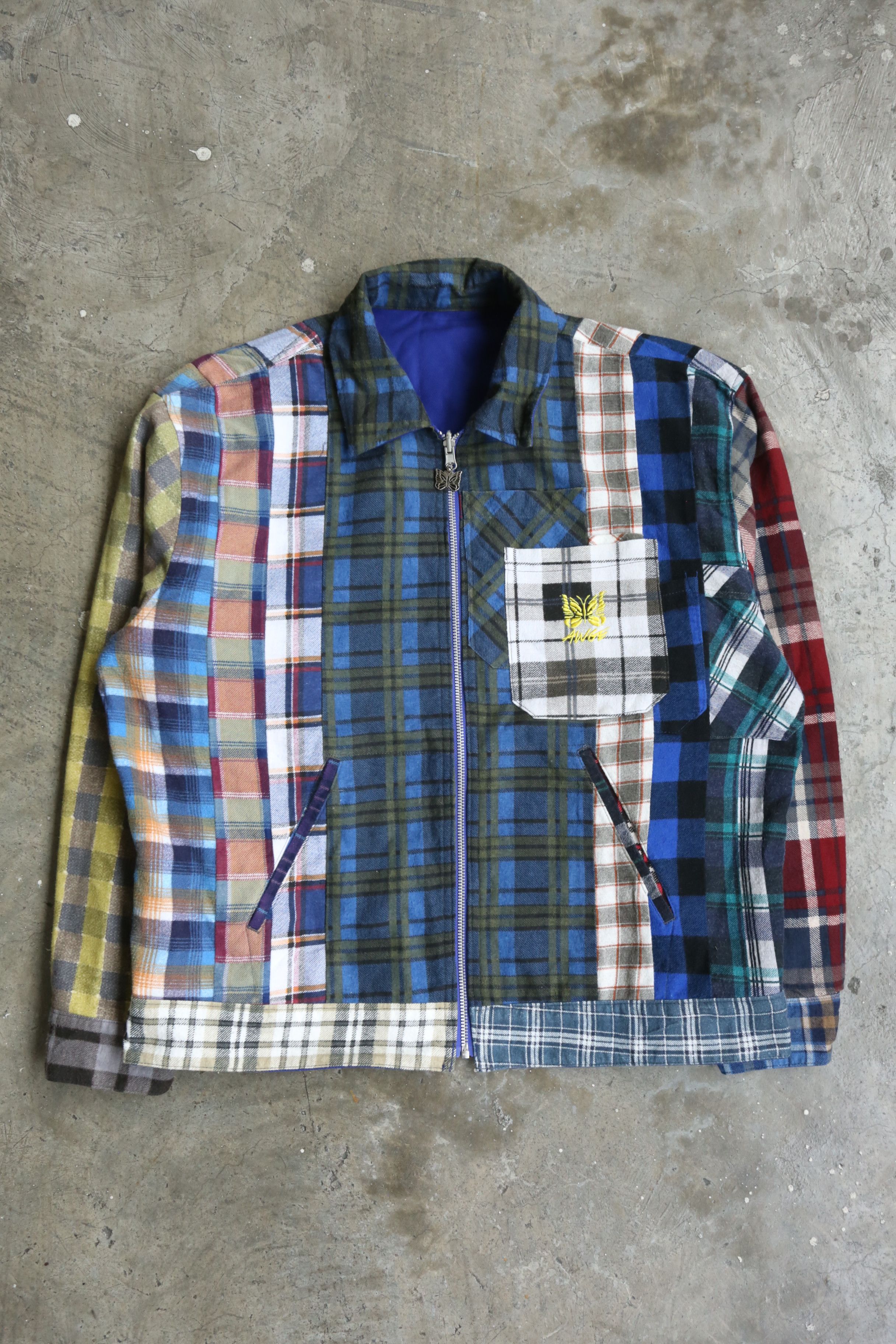 AWGE × Needles Needles - AWGE - F/W 21 - Reversible Work Jacket Size US M / EU 48-50 / 2 - 8 Thumbnail