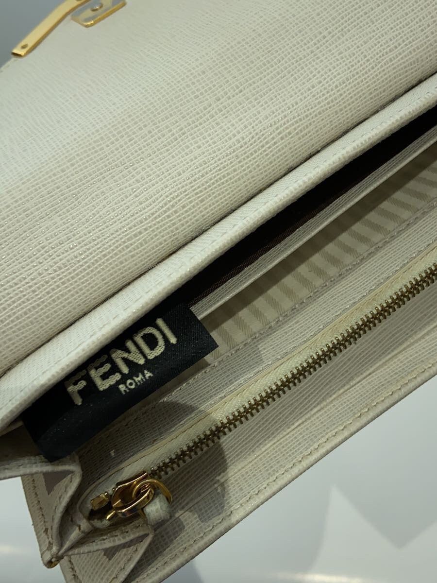 Fendi Fendi Leather Long Wallet White Size ONE SIZE - 3 Thumbnail