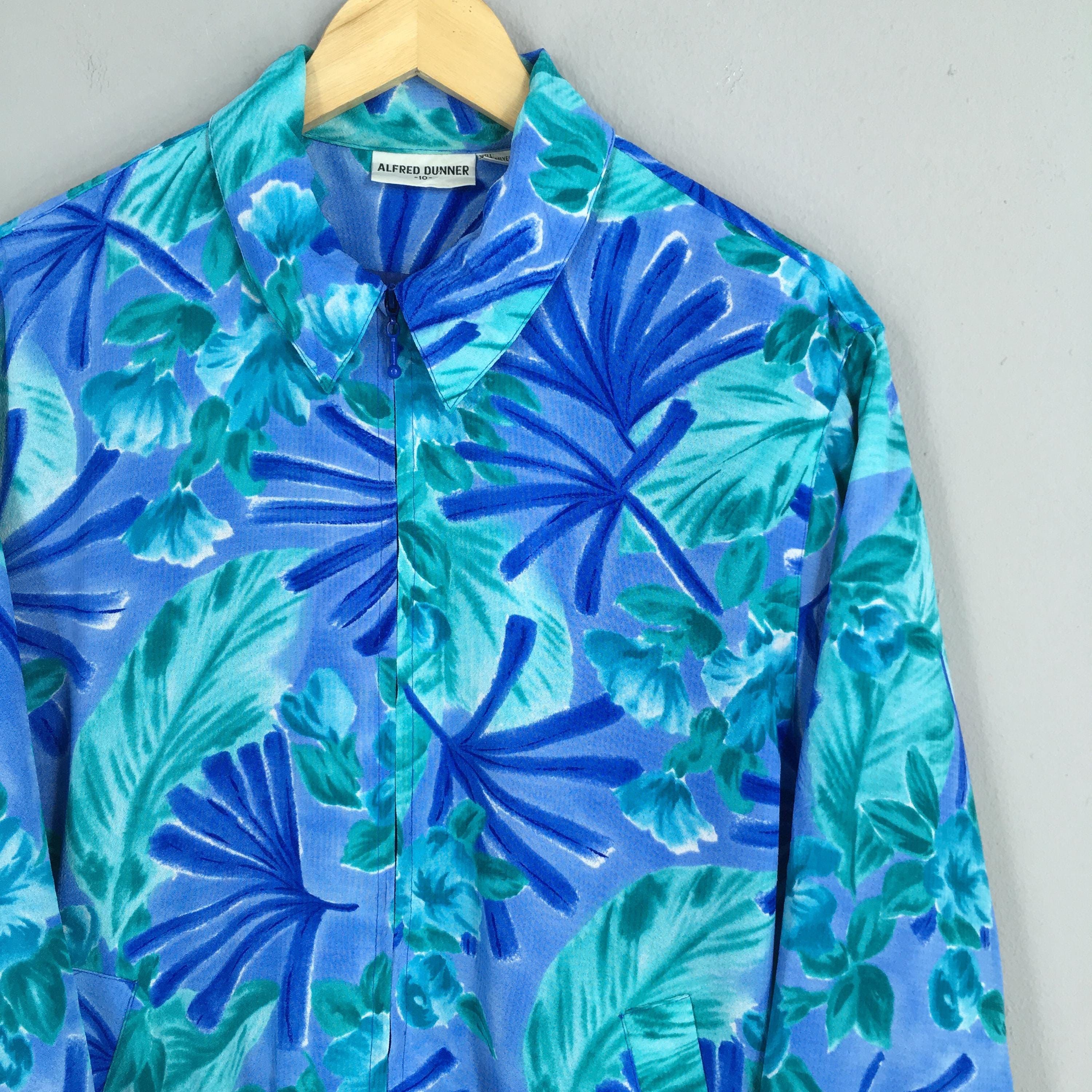 Designer × Vintage Vintage Alfred Dunner Leaves Graphic Ladies Jacket Medium Size M / US 6-8 / IT 42-44 - 2 Thumbnail