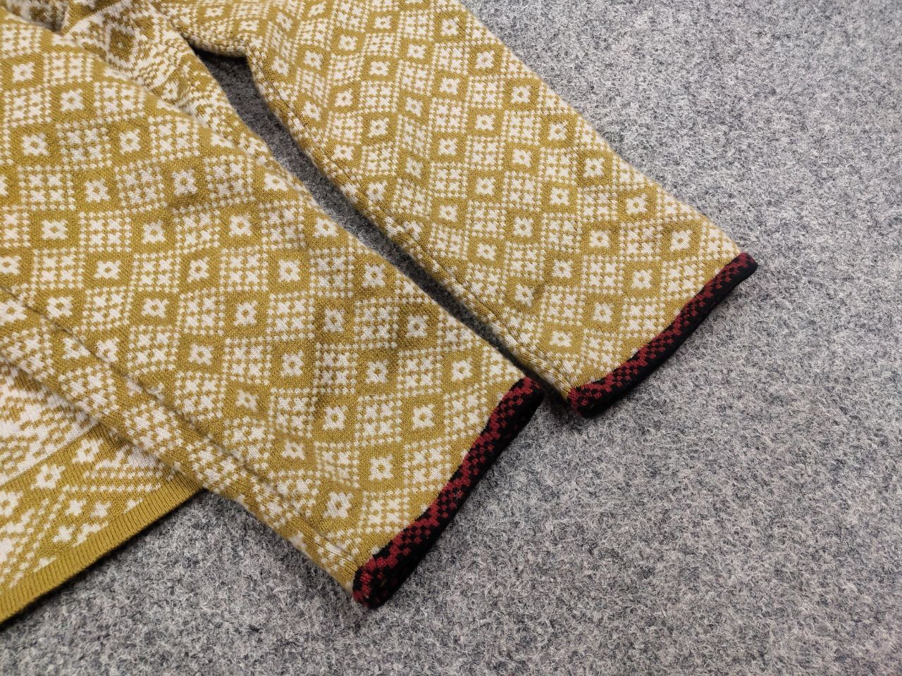 Gudrun Sjoden Gudrun Grenz zip Wool Blend Yellow pattern Seater cardigan Size S / US 4 / IT 40 - 9 Thumbnail