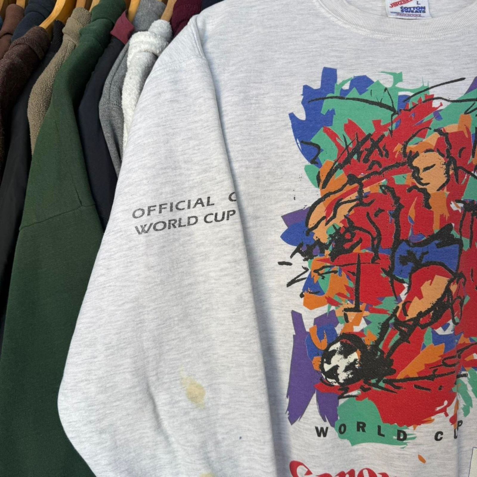 Other Vintage 1998 Fifa World Cup 1998 Canon Soccer Art Sweatshirt Size US L / EU 52-54 / 3 - 5 Thumbnail