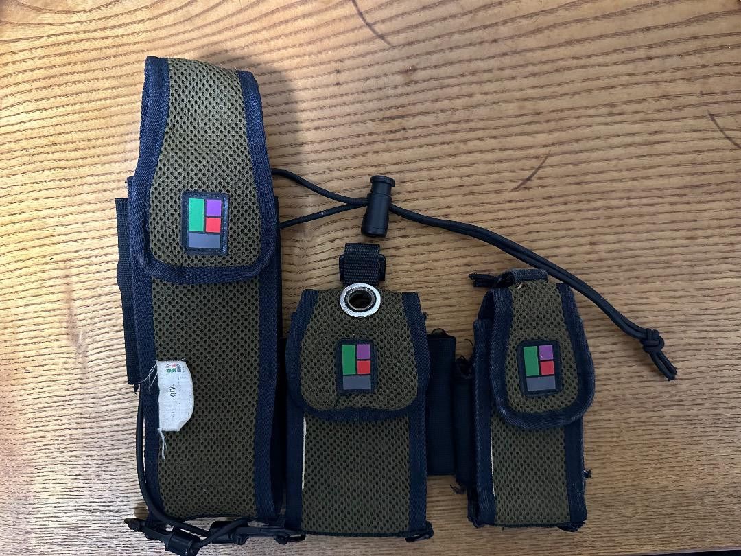 image of Undercover Archive Utility Pouches in Khaki, Men's