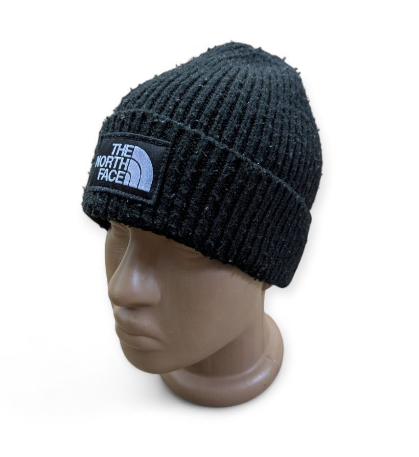 The North Face THE NORTH FACE Logo Box Cuffed Knit Beanie Size ONE SIZE - 3 Thumbnail
