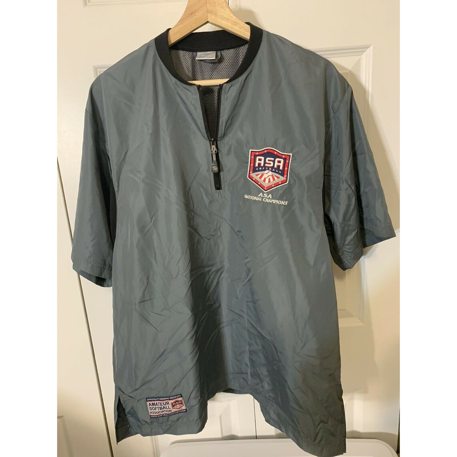 Other ASA Sofball National Champions 1/4 Zip Windbreaker Pullover Size US M / EU 48-50 / 2 - 3 Thumbnail