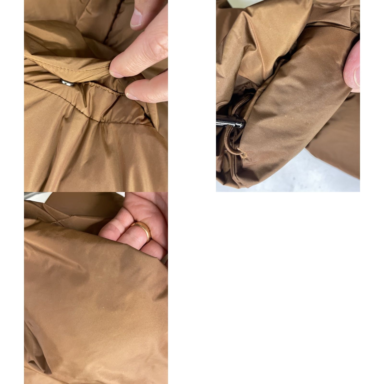 Vintage VINTAGE Jenni Kayne Puffer Jacket Women XS Full Zip Mock Neck Brown Down Polyester Slim? Size XS / US 0-2 / IT 36-38 - 9 Thumbnail
