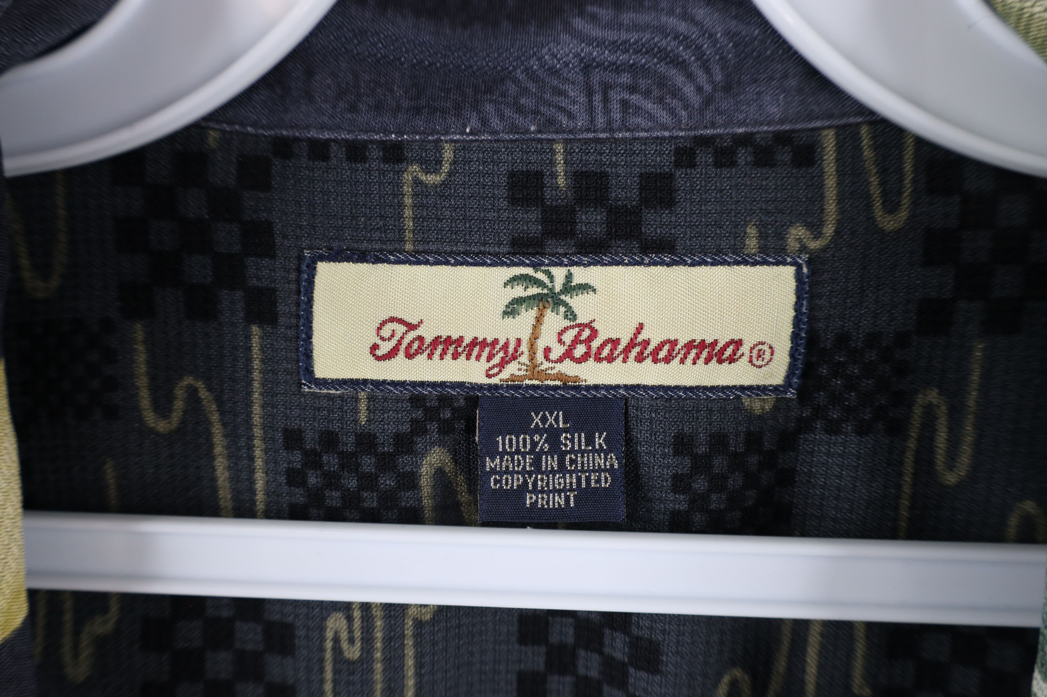Tommy Bahama × Vintage Vintage 90s Tommy Bahama Stripe Palm Tree Button Shirt Size US XXL / EU 58 / 5 - 9 Thumbnail