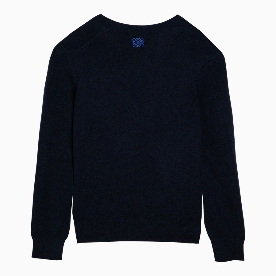 Loewe o1d2blof0824 Cashmere Sweater in Blue Size XS / US 0-2 / IT 36-38 - 2 Thumbnail