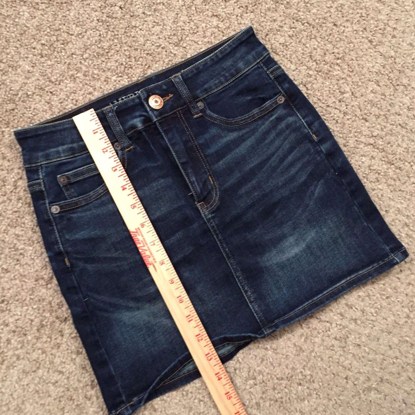 American Eagle Outfitters American Eagle Outfitters Skirt Women Size 0 Blue Denim Pencil Unlined Airford? Size 25" / US 0 / IT 36 - 4 Thumbnail