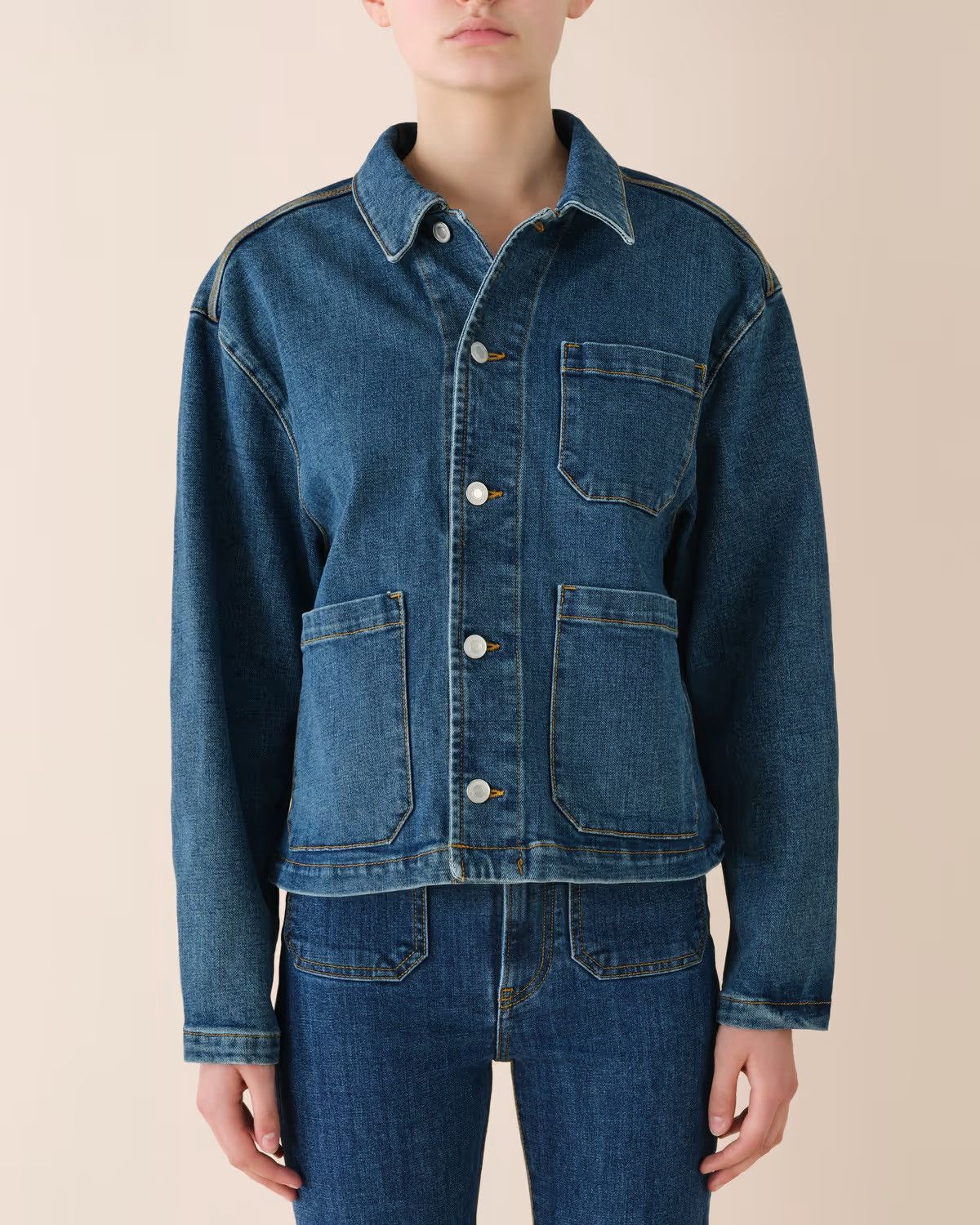 JEANERICA Jeanerica Aya Denim Work Jacket Size S / US 4 / IT 40 - 1 Thumbnail