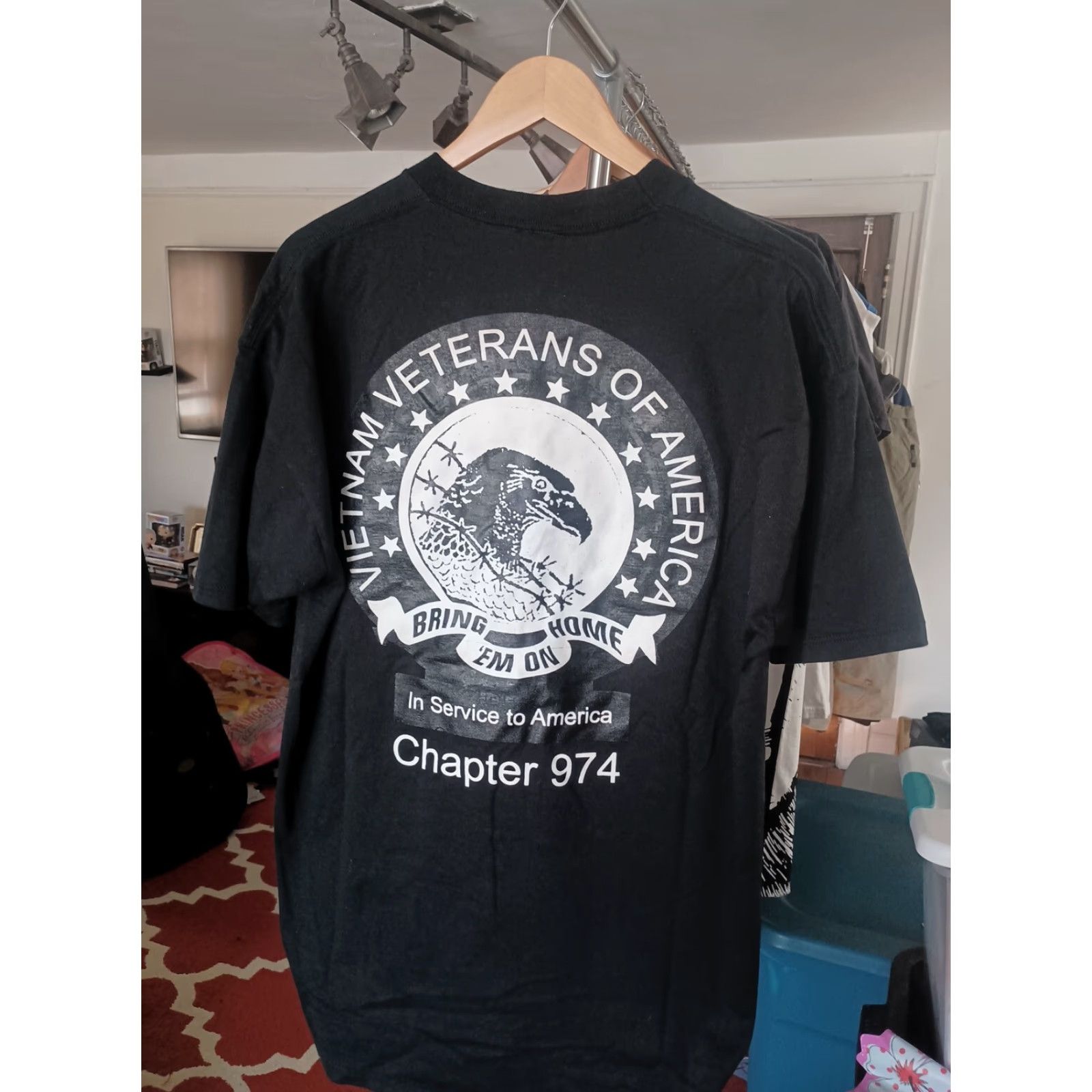 Jerzees VINTAGE JERZEES T-shirt USA Military POW Vietnam Veterans Of America Chapter 974 XL Black Mens"} Size US XL / EU 56 / 4 - 3 Thumbnail