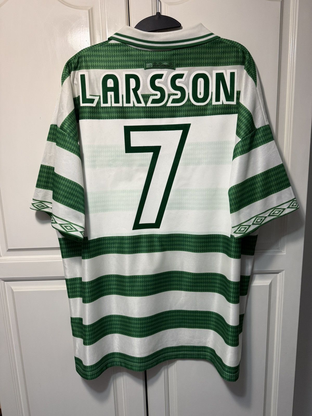 1997/99 Celtic FC jersey Home #7 Larsson XXL Size
