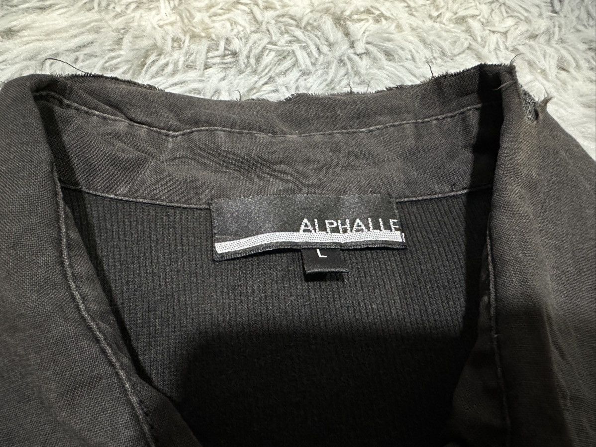 If Six Was Nine 🔥Sick Y2K Japanese Alphalle Laces Up Zip Ribbed Polo Shirt Size US M / EU 48-50 / 2 - 8 Thumbnail
