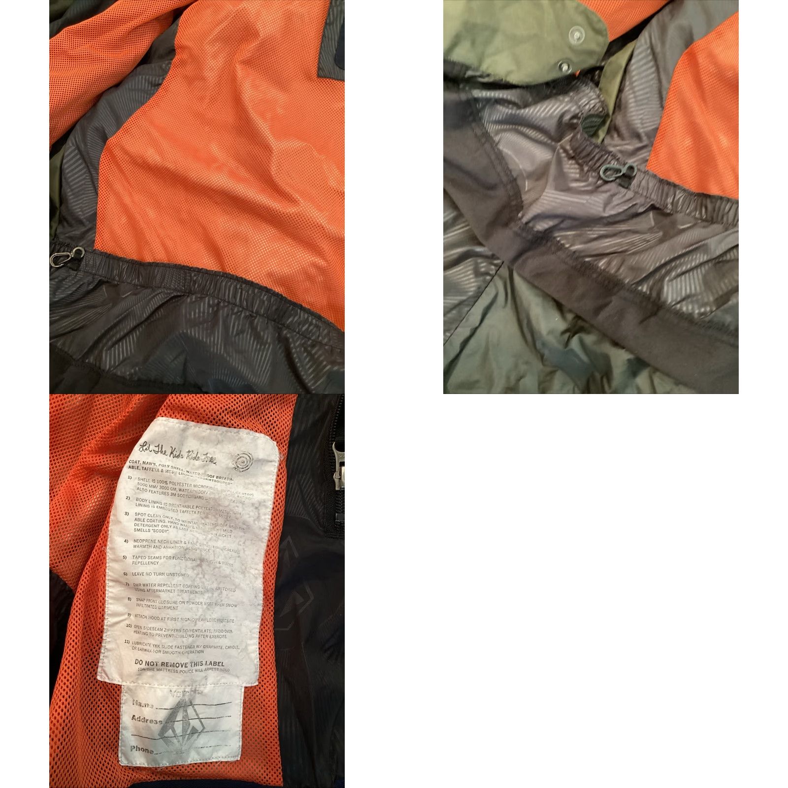 Volcom VINTAGE Volcom Stormtruper Snowboard Jacket Men’s XL Parka Orange and Olive Green Mens XL Jackets Size US XL / EU 56 / 4 - 9 Thumbnail