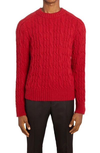 Tom Ford o1w1db10525 KCL002 Crewneck Sweater in Red Size US L / EU 52-54 / 3 - 1 Preview