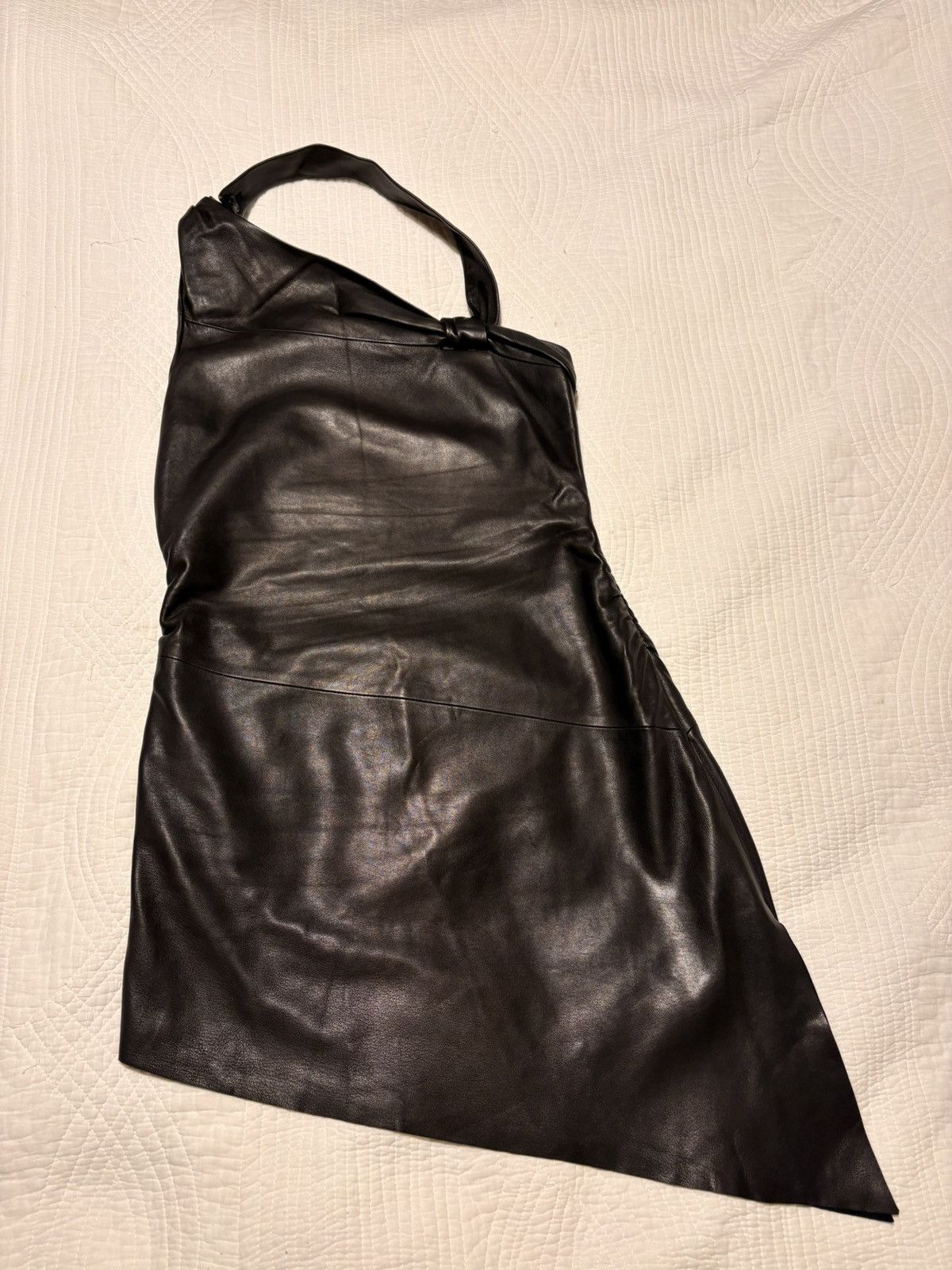 Yves Saint Laurent Authentic Saint Laurent Paris Leather Dress Size XS / US 0-2 / IT 36-38 - 5 Thumbnail