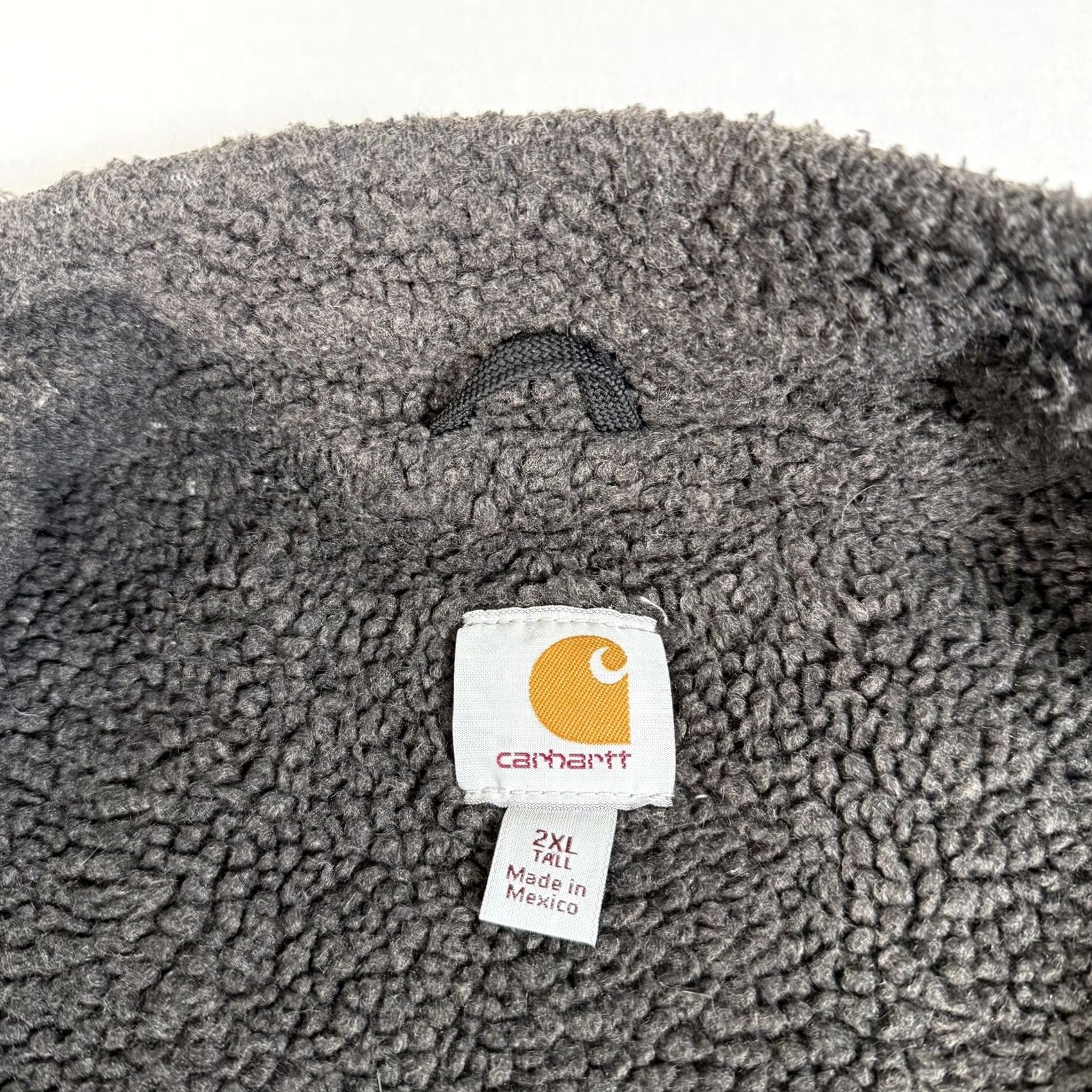Carhartt Carhartt Vest Mens 2XL Black Canvas Sherpa Lined Full Zip Workwear V33-001 Size US XXL / EU 58 / 5 - 6 Thumbnail