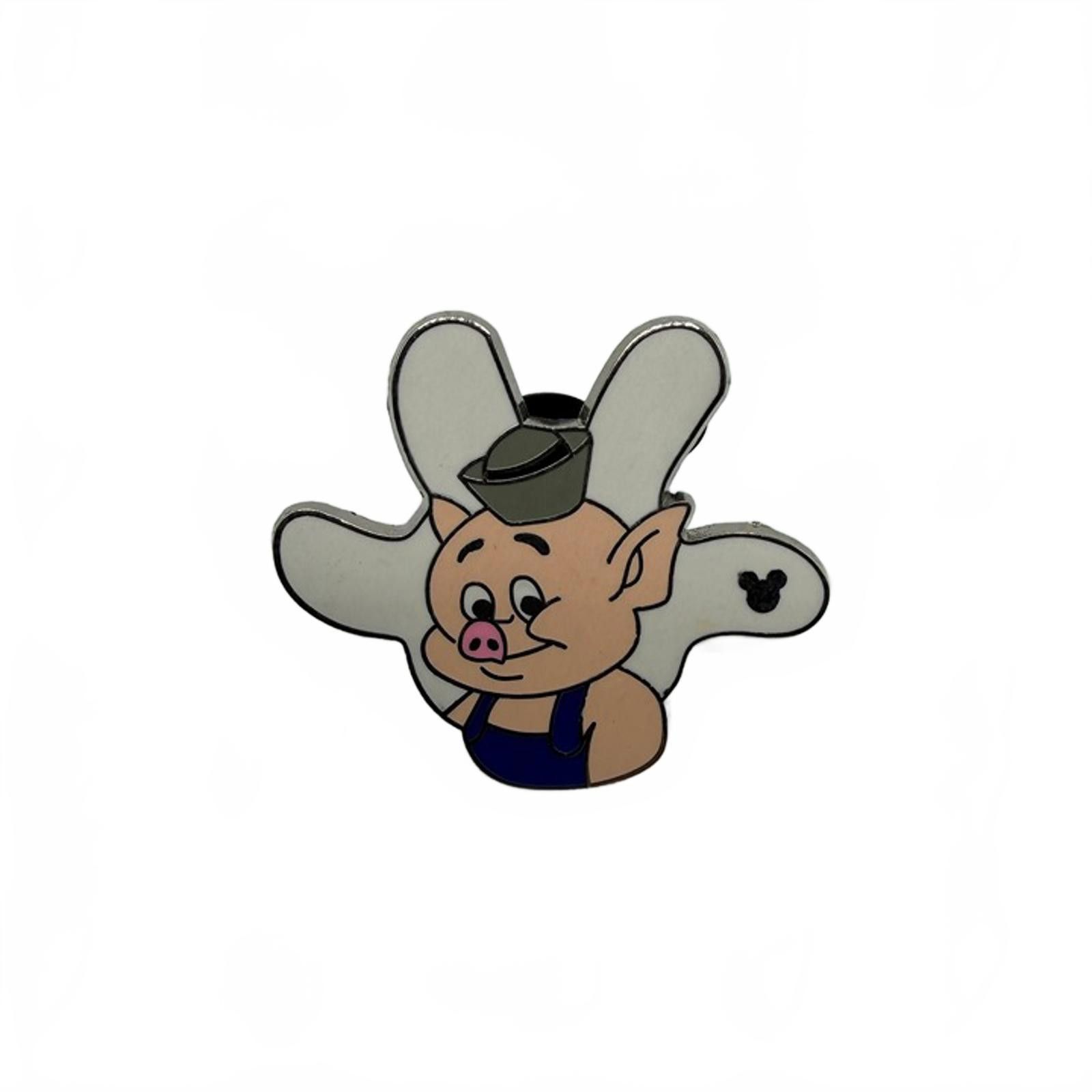 Disney Disney Pin - The Practical Pig - White Glove Silhouette Size ONE SIZE - 1 Thumbnail