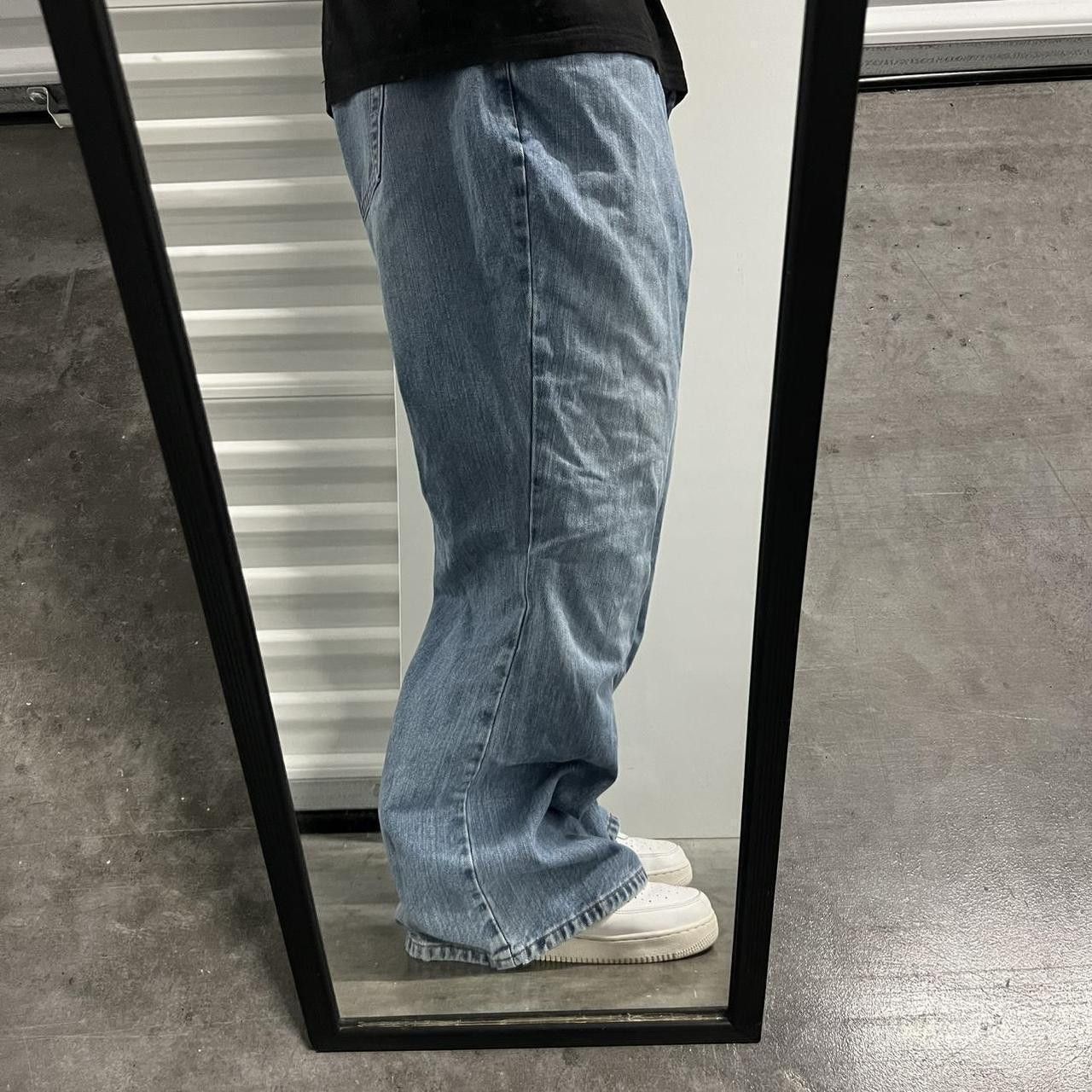 Vintage Vintage Y2K/2000s Baggy Bootcut Skater Style Light Wash Denim Jeans! Size US 42 / EU 58 - 2 Thumbnail