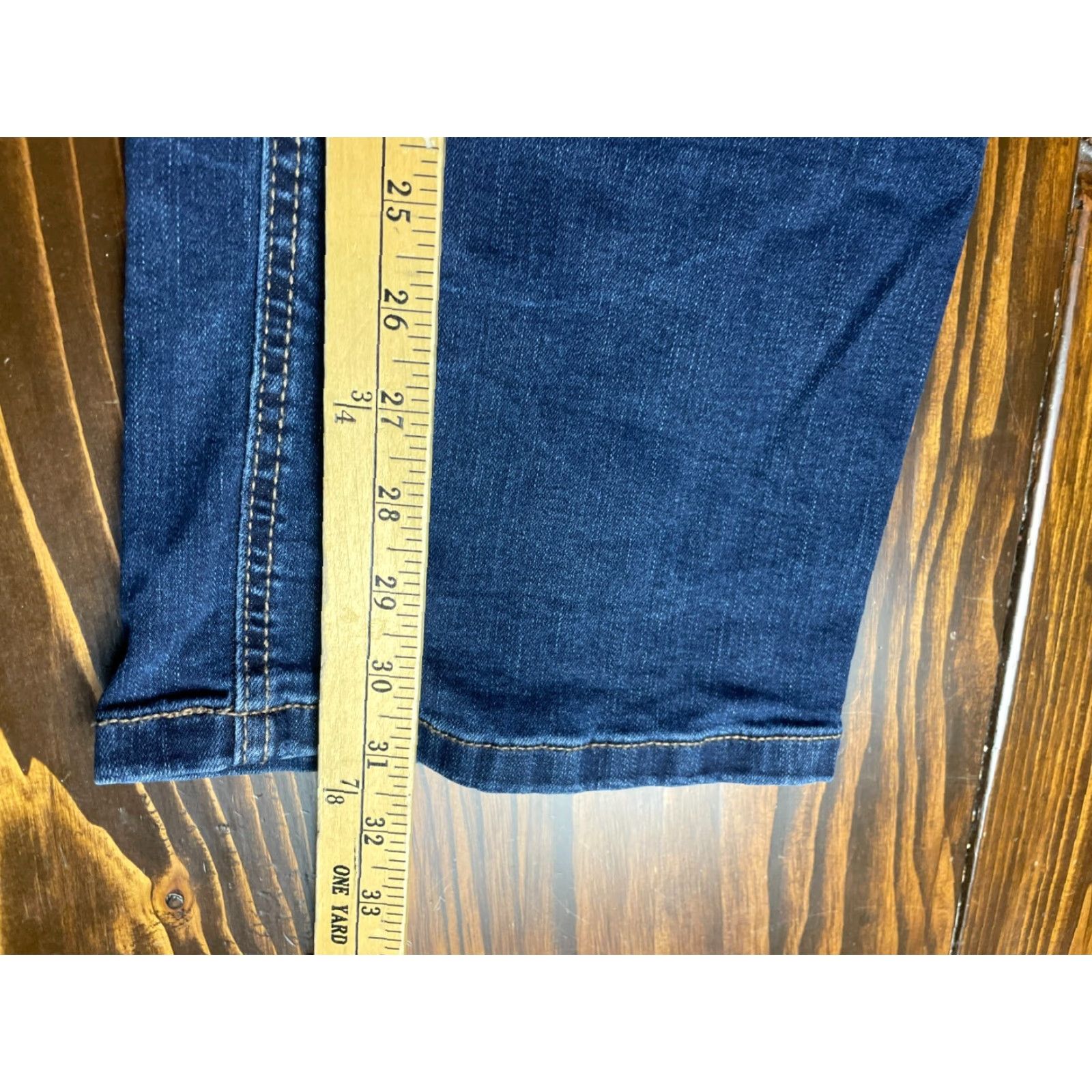 Vintage Maurices Jeans Women's Plus Size 20W Blue Denim Boot Cut High Rise Pockets 31 In Inseam, 20W Plus, Regular Fit Size 42" / US 20 - 7 Thumbnail