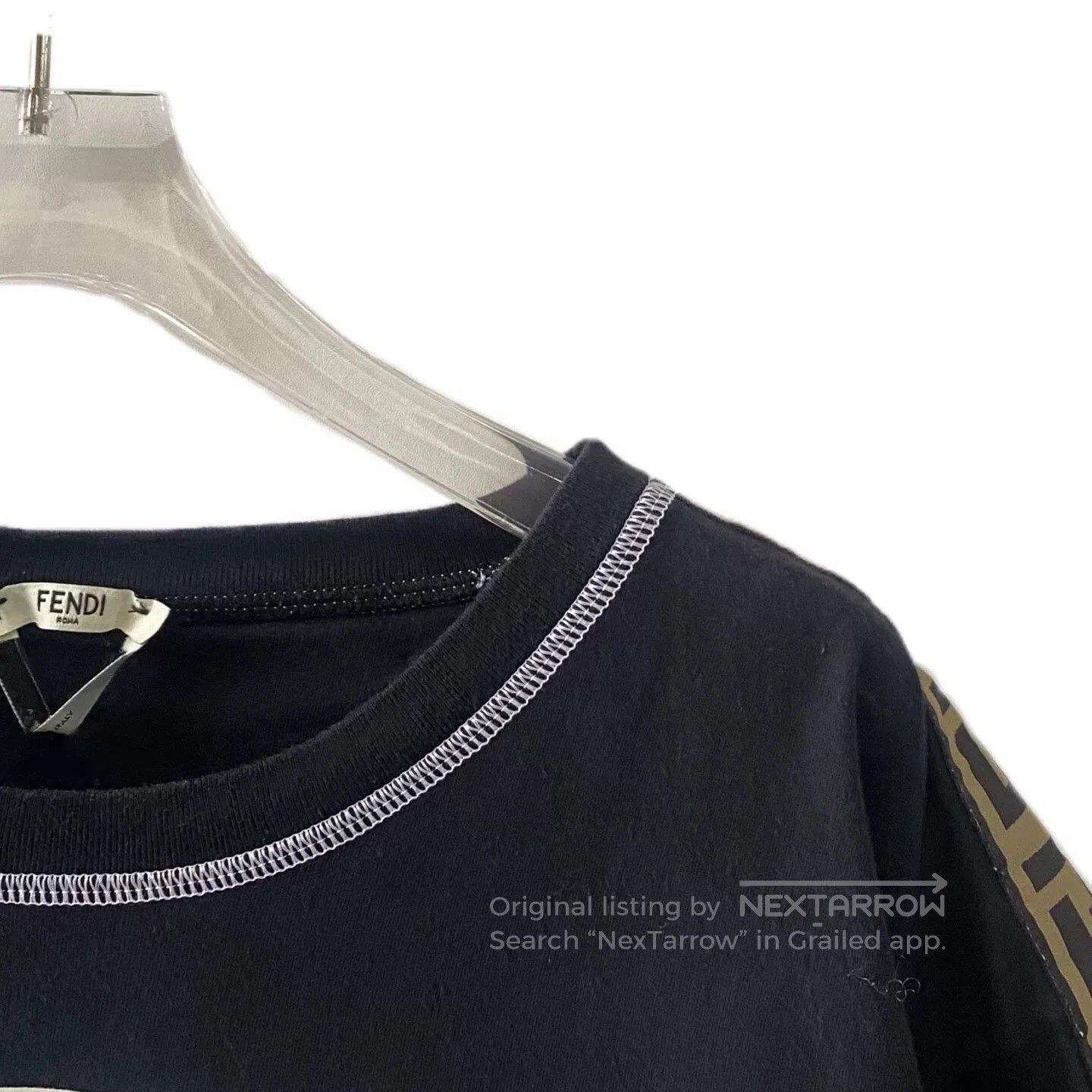 Fendi Fendi Black Logo Print Short Sleeve T-Shirt. Size US L / EU 52-54 / 3 - 4 Thumbnail