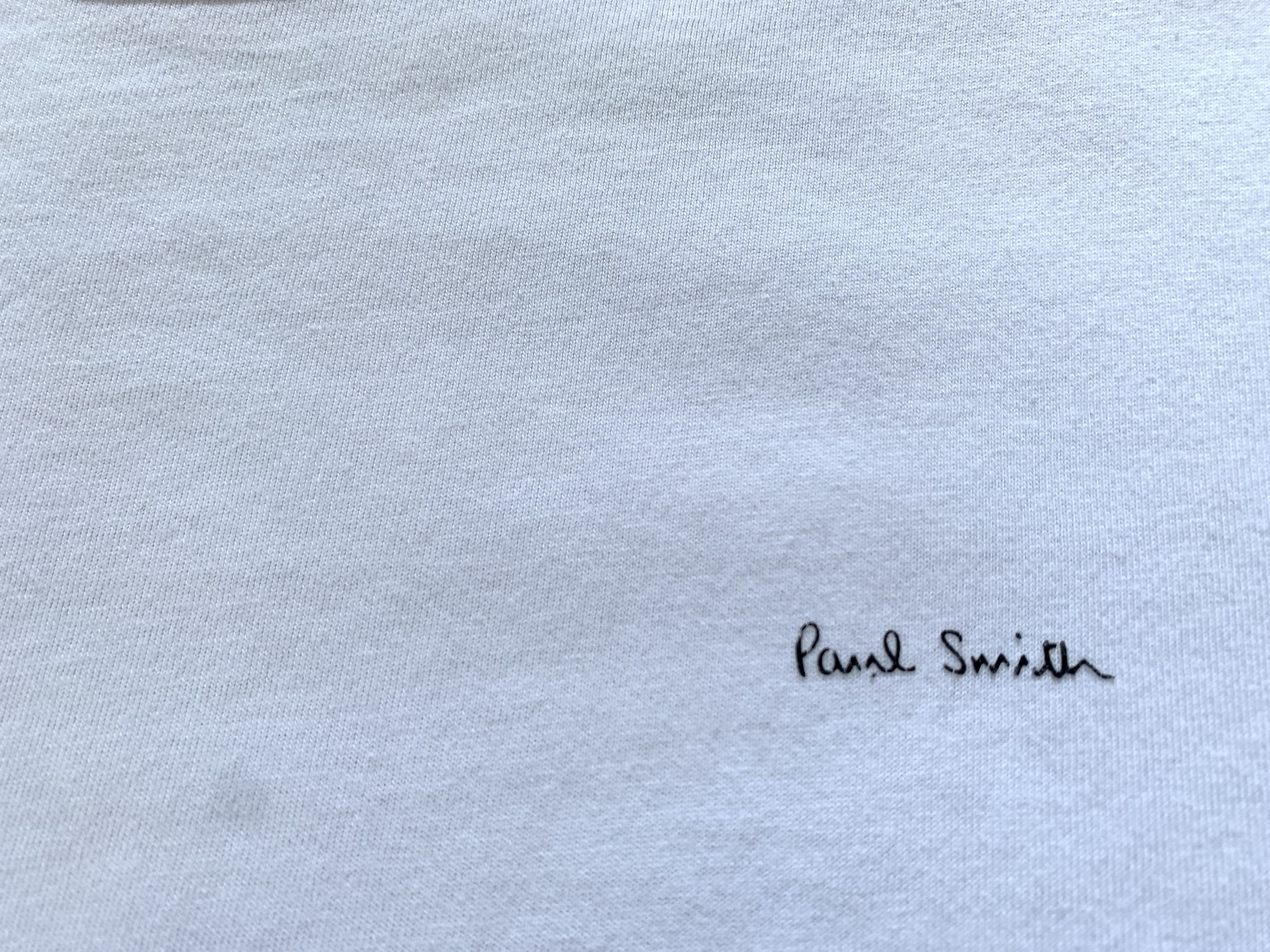 Designer × Paul Smith Paul Smith White Cotton T Shirt Size US M / EU 48-50 / 2 - 5 Thumbnail
