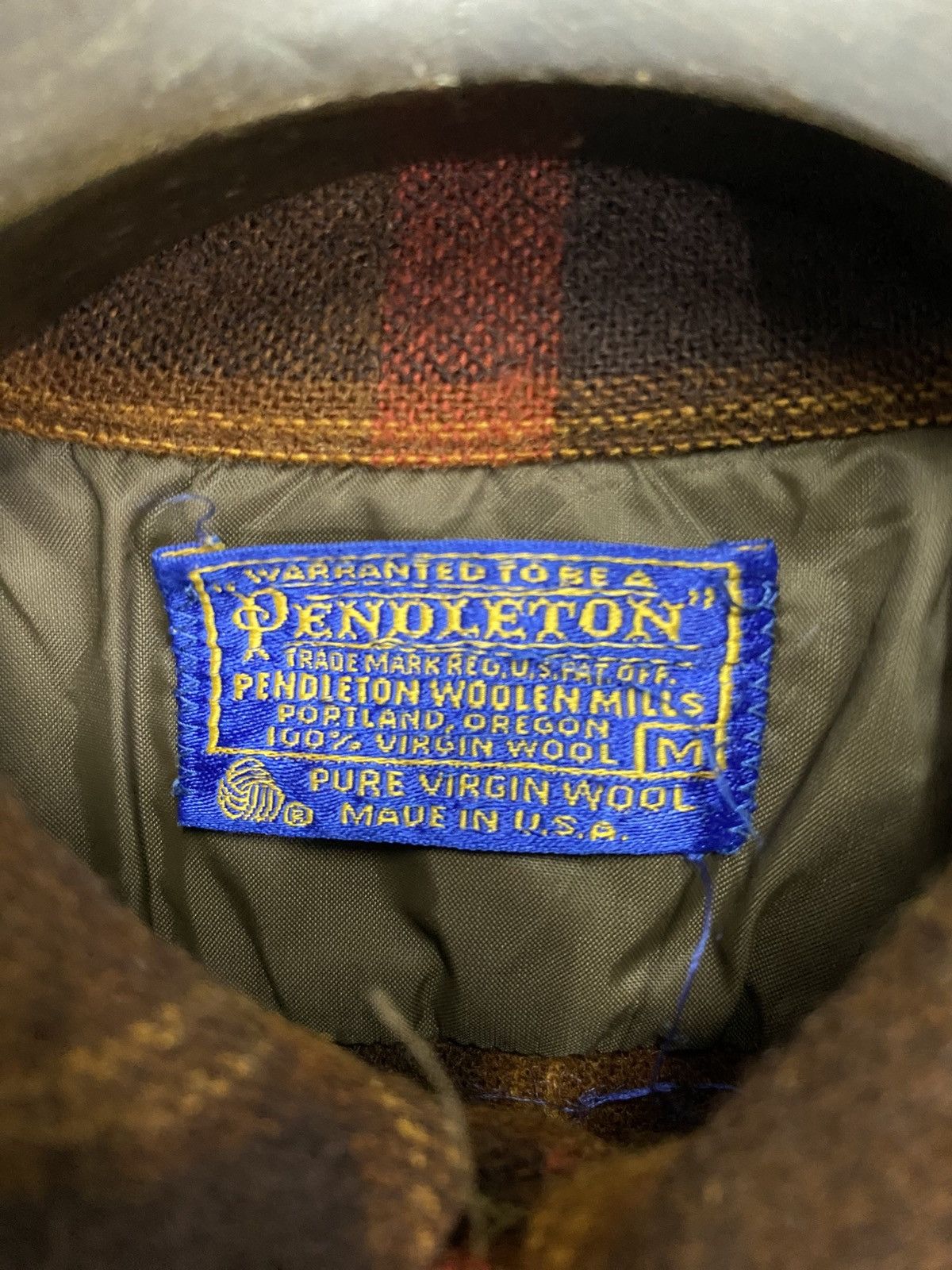 Pendleton × Vintage Vintage Pendleton Check Shirt Button M USA Made 70s Mens Size US M / EU 48-50 / 2 - 5 Thumbnail