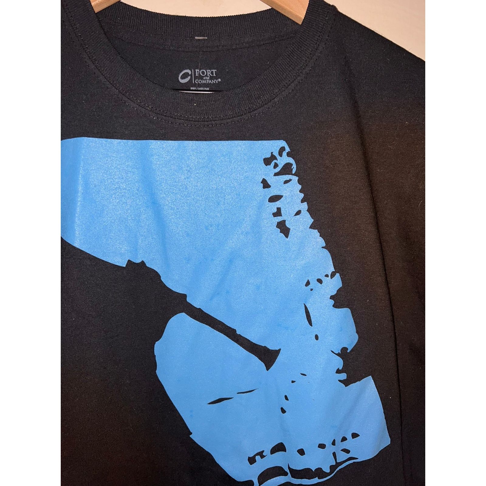 Port Authority Beale Street Shirt Memphis TN Jazz Music Black Tee 2000s M Size US M / EU 48-50 / 2 - 3 Thumbnail