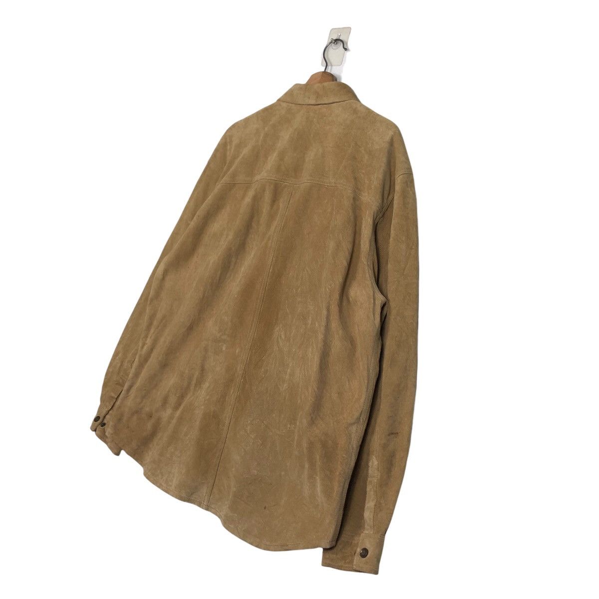 Eddie Bauer Vintage Biker Button Leather Jacket Eddie Bauer IsseyMiyake Size US XL / EU 56 / 4 - 11 Thumbnail