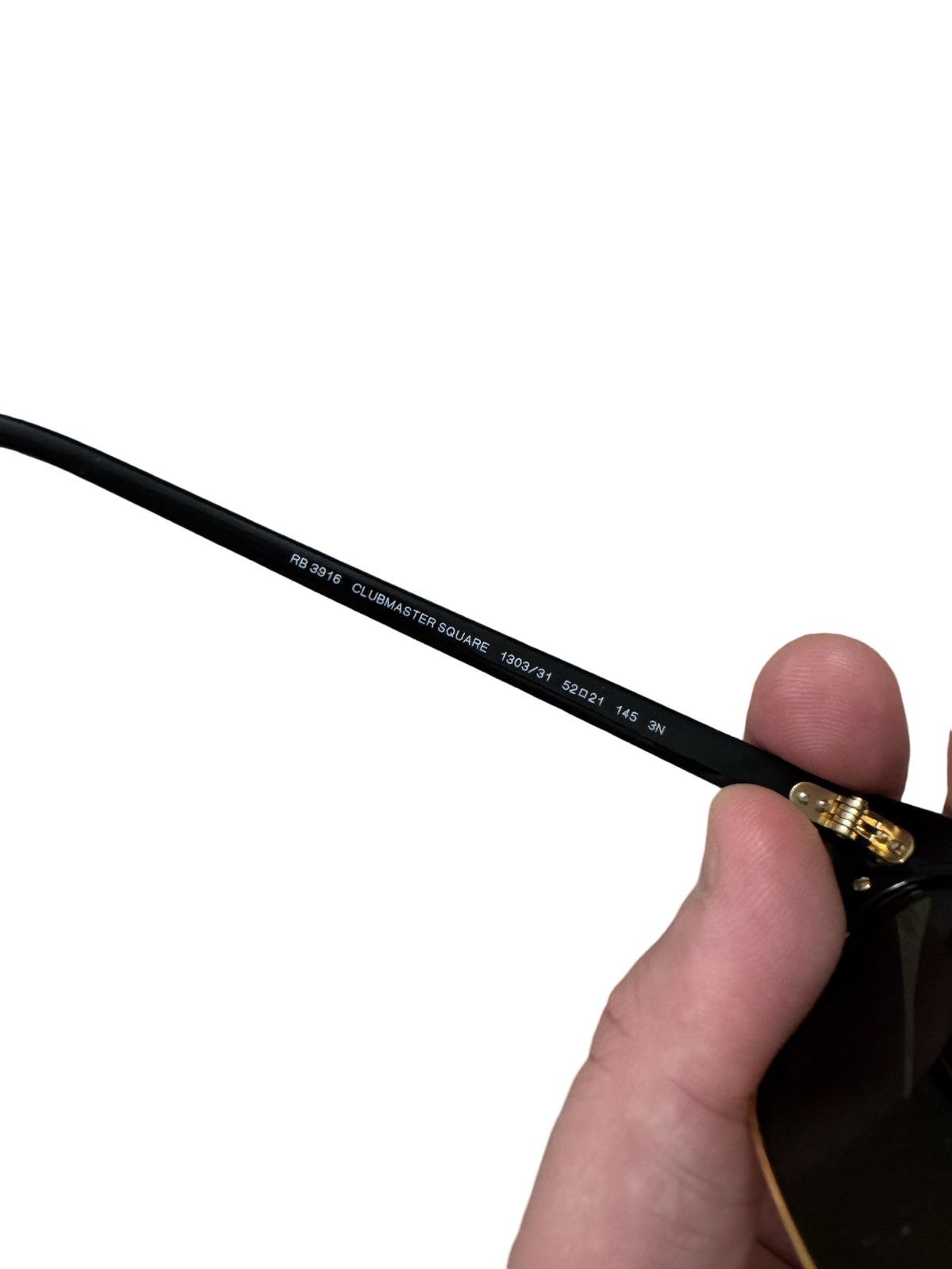 RayBan 🔥 RayBan RB3916 Clubmaster Square Legend Gold Sunglasses Size ONE SIZE - 9 Thumbnail