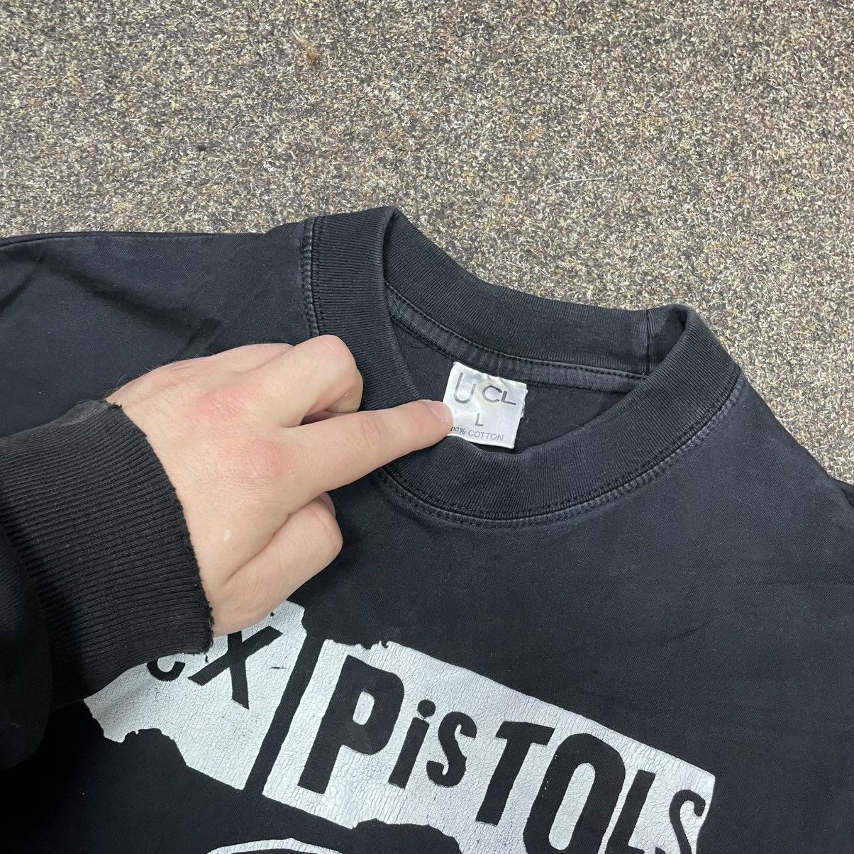 Band Tees Vintage SEX PISTOLS SKELETON CREEPY ABSTRACT HORROR BONES Size US L / EU 52-54 / 3 - 5 Thumbnail