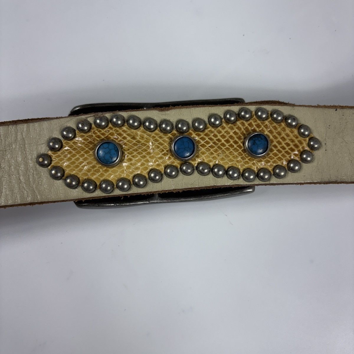 Vintage Vintage studded leather belt Size ONE SIZE - 4 Thumbnail