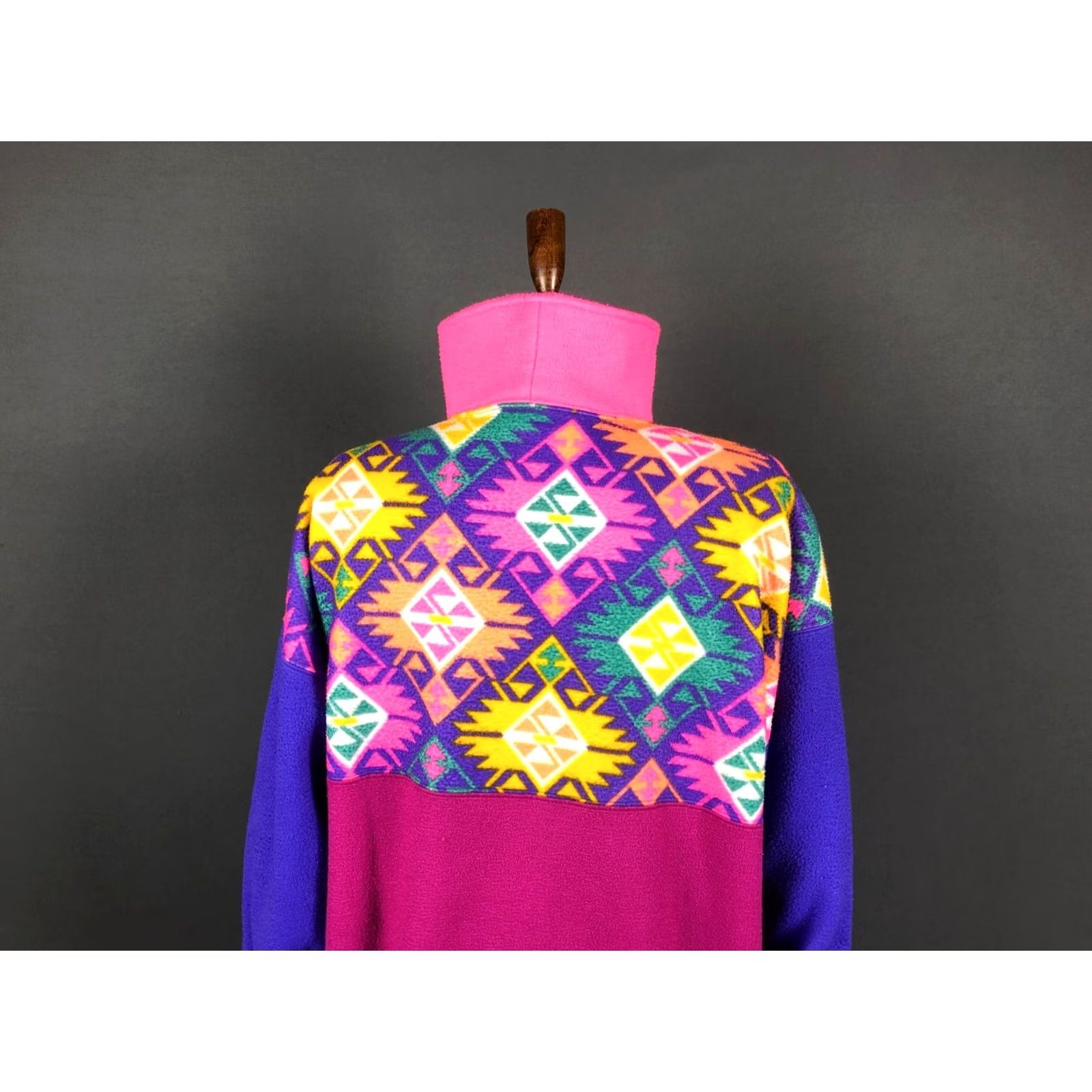 Sergio Tacchini Sergio Tacchini Jacket Geometric Multicolor Women L 1/2 Zip Short Sleeve/Long Sleeve Casual 1/2 Zip Hoodie? Size L / US 10 / IT 46 - 5 Thumbnail