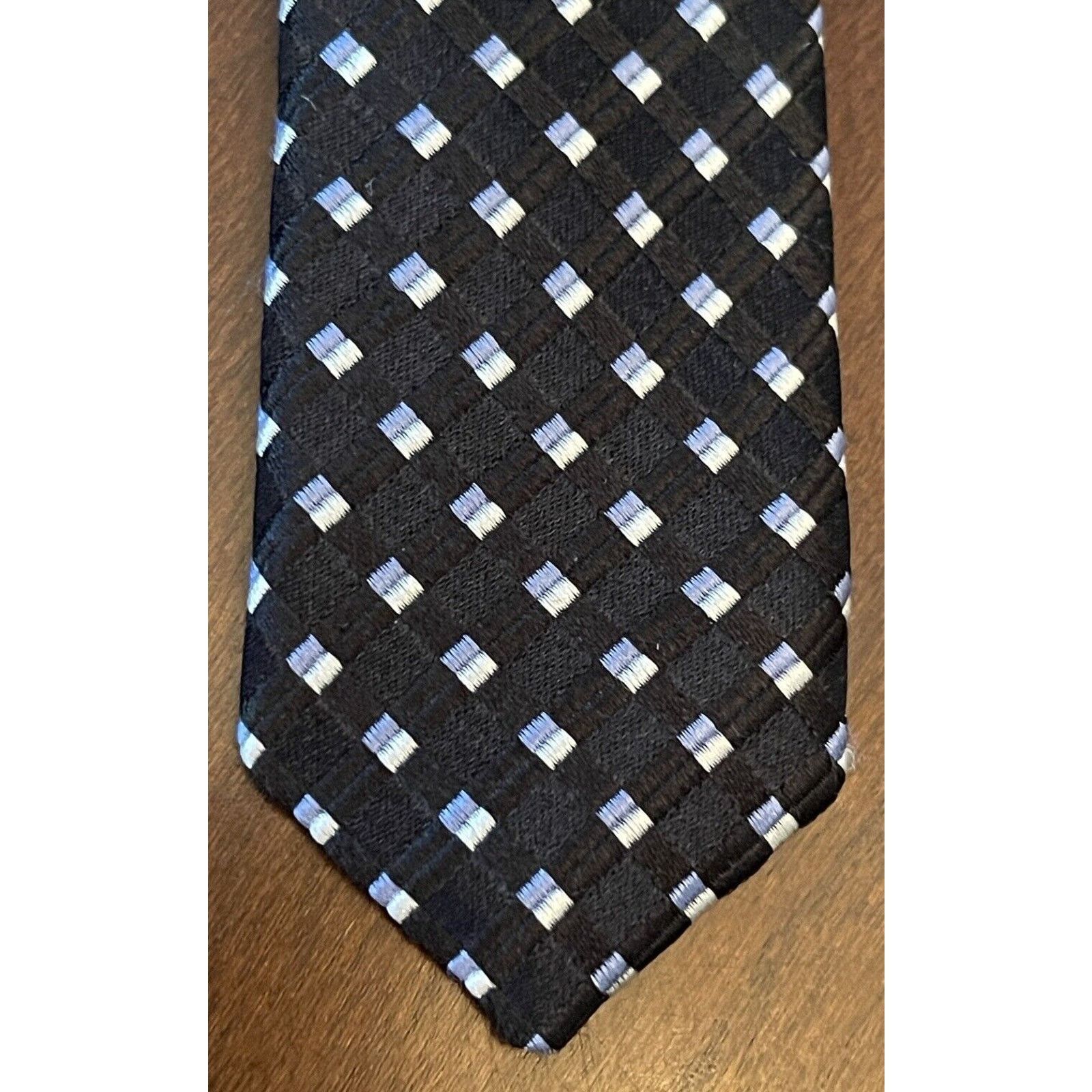 Jones New York Jones New York Black Blue 100% Silk Made In China Size ONE SIZE - 6 Thumbnail